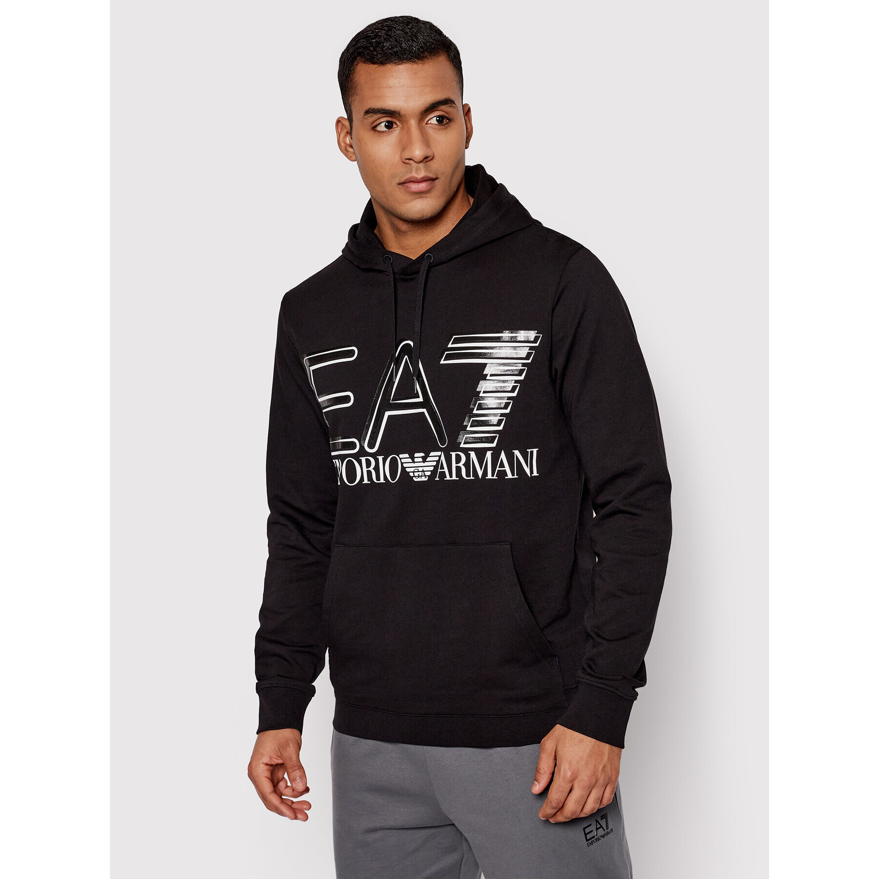 EA7 Emporio Armani Суитшърт 3LPM45 PJFGZ 1200 Черен Regular Fit - Pepit.bg