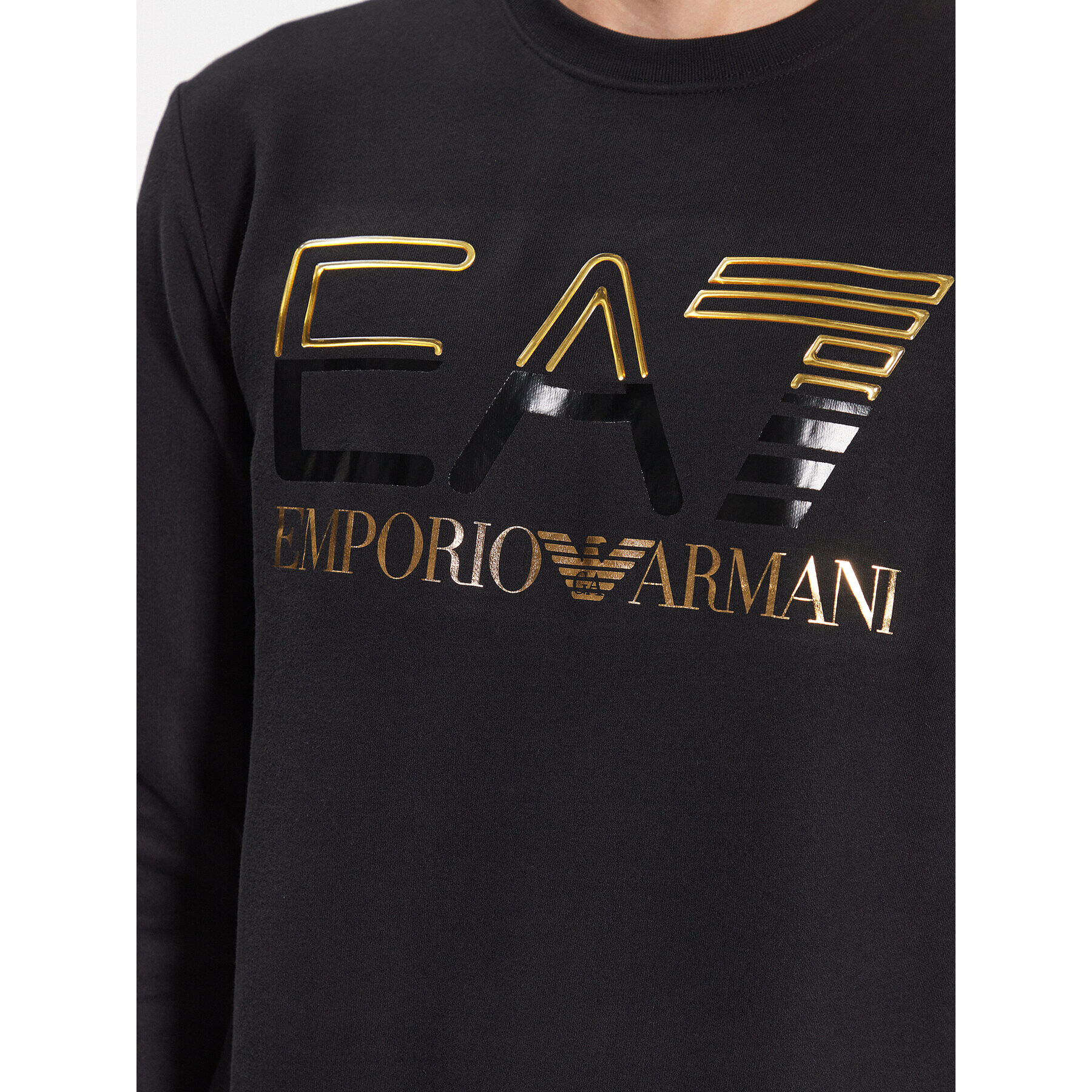 EA7 Emporio Armani Суитшърт 3RPM12 PJLSZ 0208 Черен Regular Fit - Pepit.bg