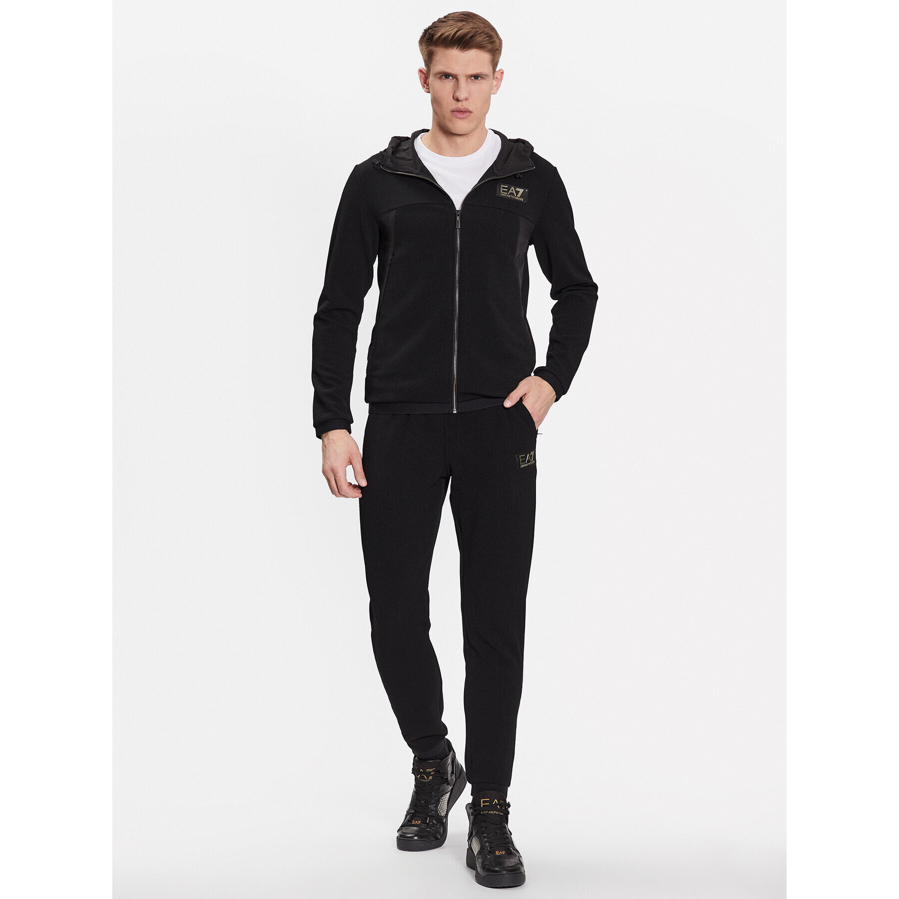 EA7 Emporio Armani Суитшърт 3RPM32 PJG1Z 1200 Черен Regular Fit - Pepit.bg