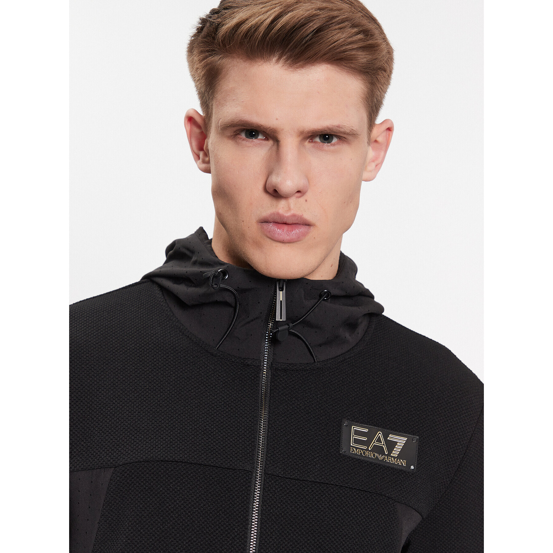 EA7 Emporio Armani Суитшърт 3RPM32 PJG1Z 1200 Черен Regular Fit - Pepit.bg