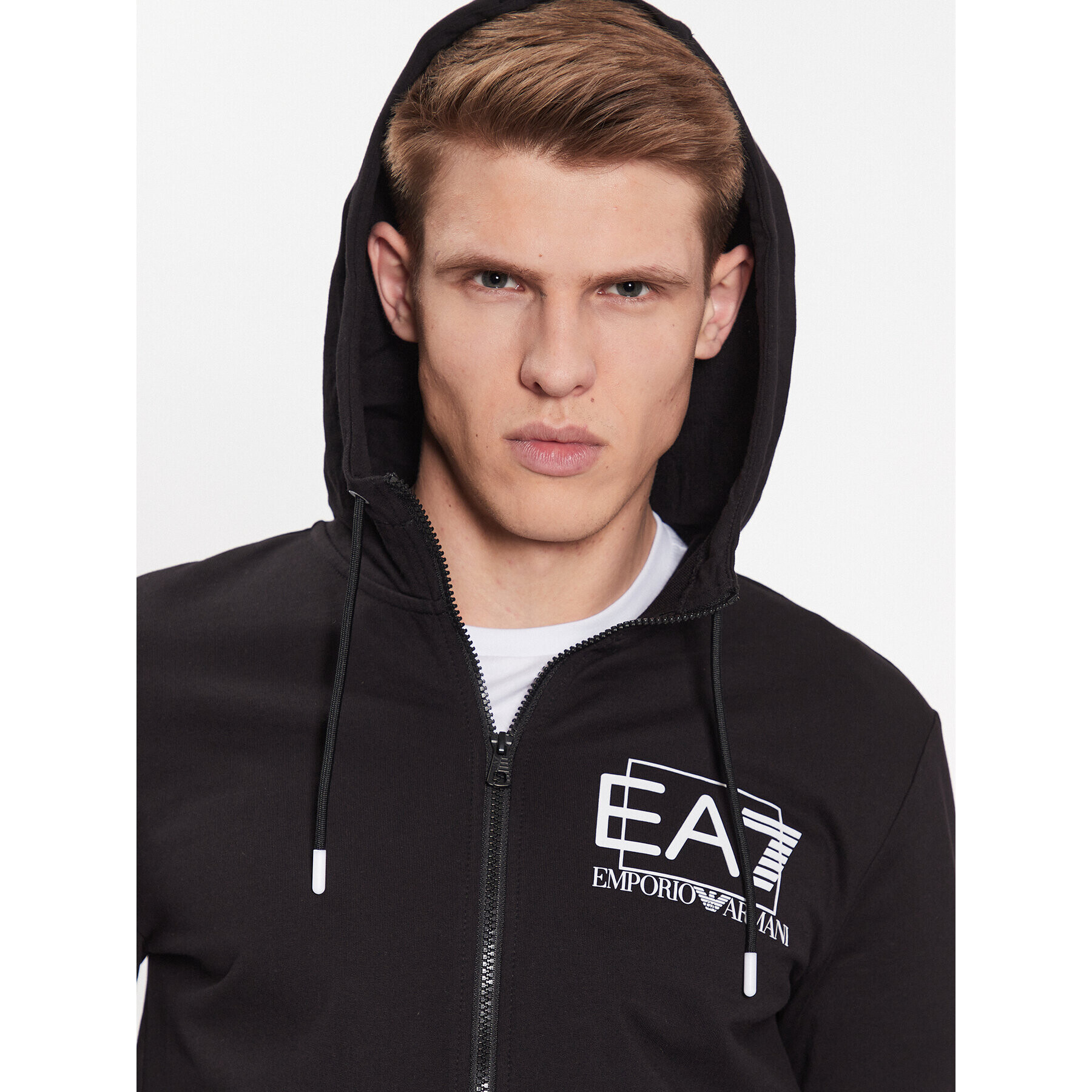 EA7 Emporio Armani Суитшърт 3RPM53 PJ05Z 1200 Черен Regular Fit - Pepit.bg