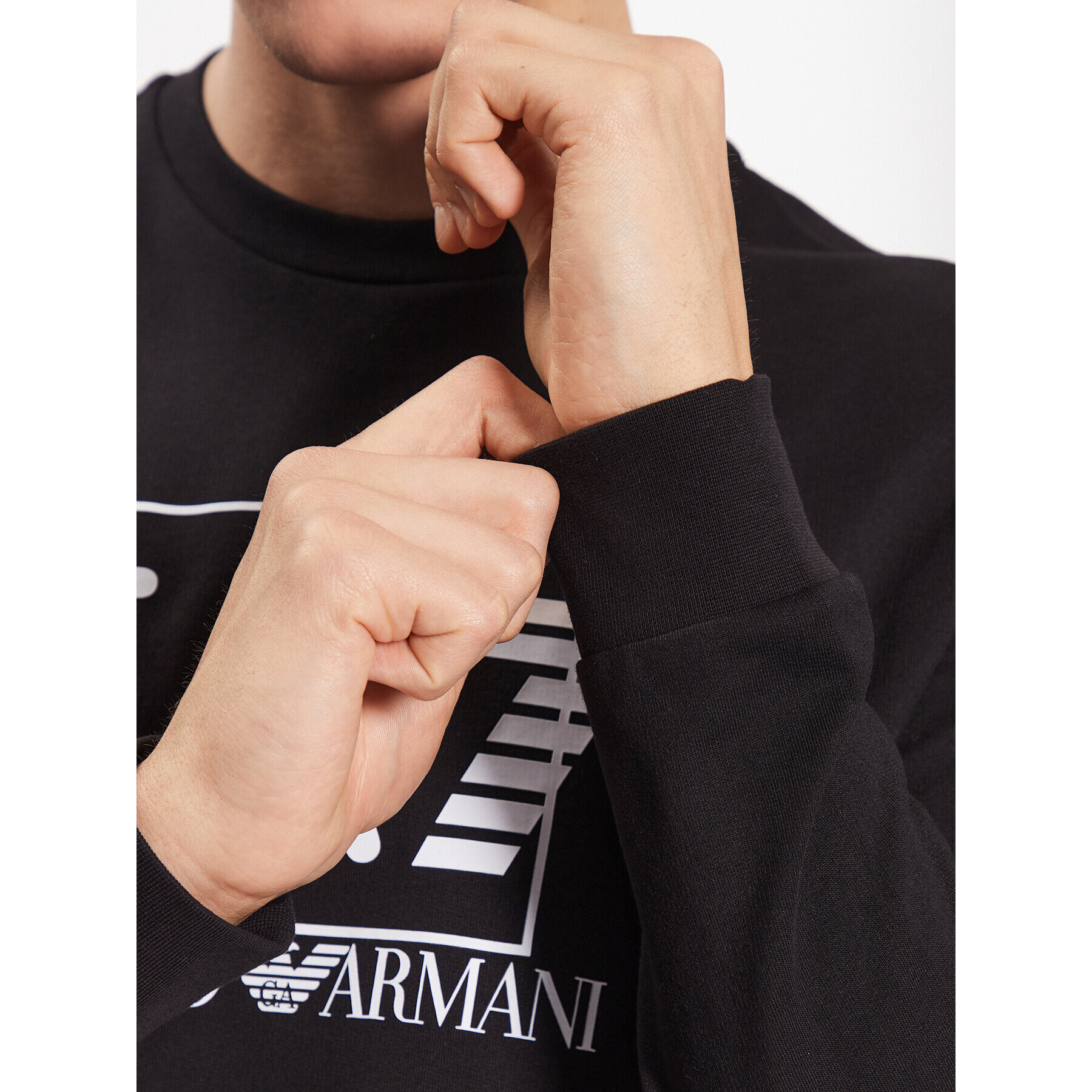 EA7 Emporio Armani Суитшърт 3RPM60 PJ05Z 1200 Черен Regular Fit - Pepit.bg