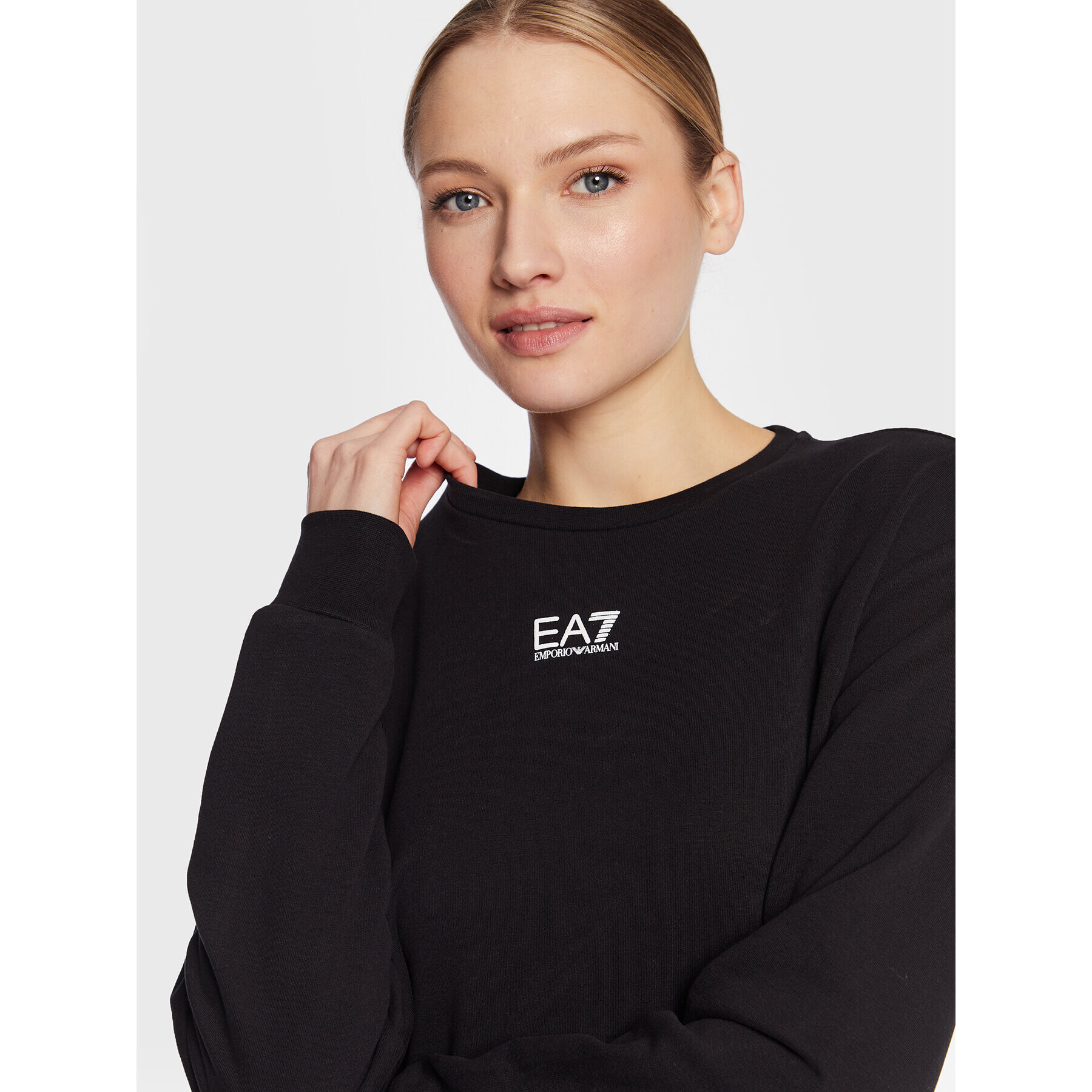 EA7 Emporio Armani Суитшърт 3RTM08 TJPWZ 1200 Черен Regular Fit - Pepit.bg