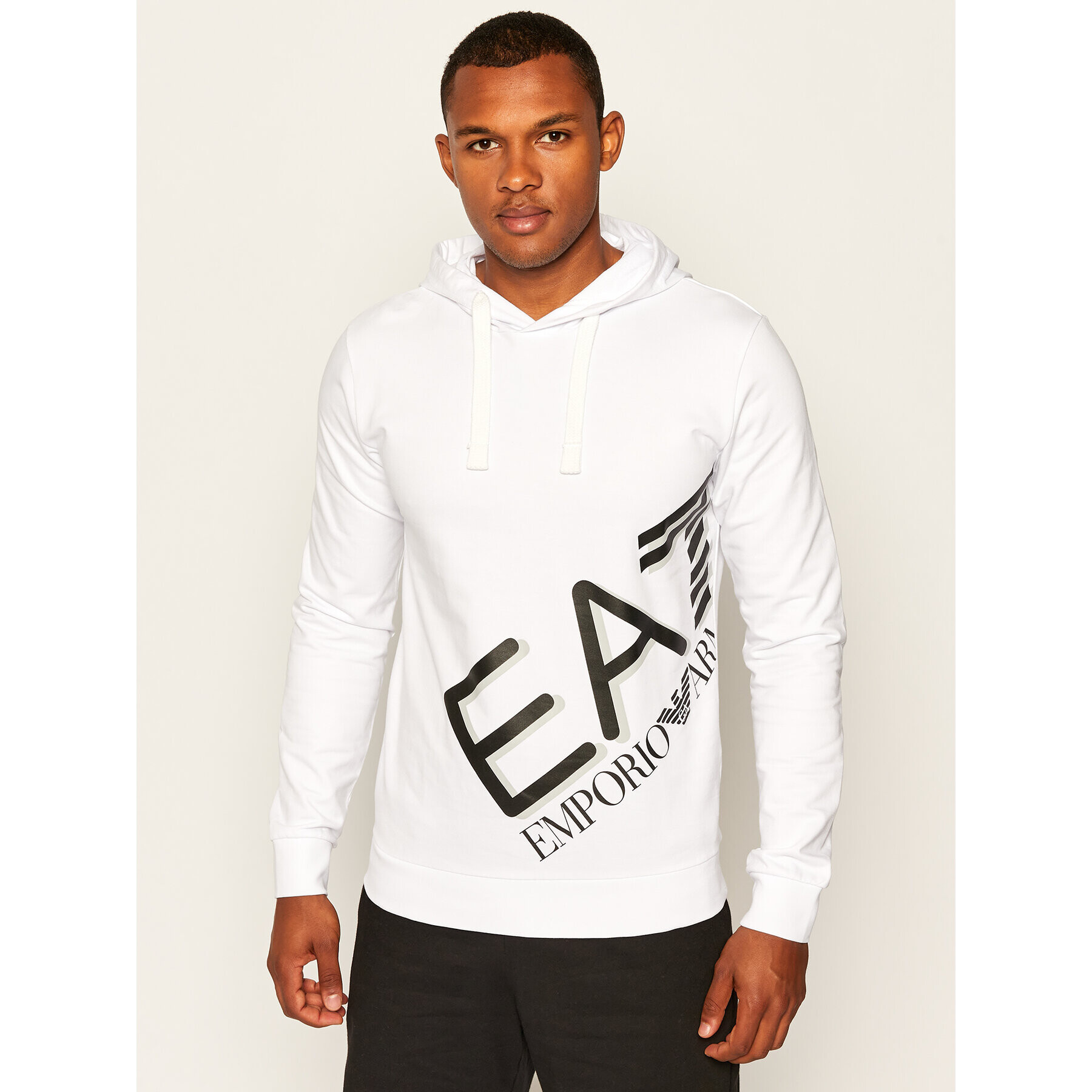 EA7 Emporio Armani Суитшърт 6HPM26 PJ8LZ 1100 Бял Regular Fit - Pepit.bg