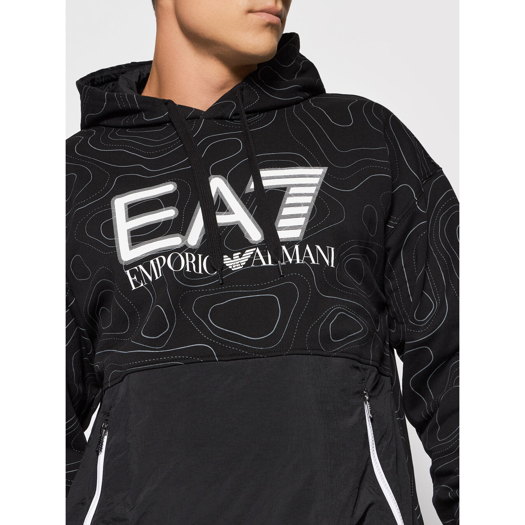 EA7 Emporio Armani Суитшърт 6KPM26 PJF6Z 2206 Черен Regular Fit - Pepit.bg