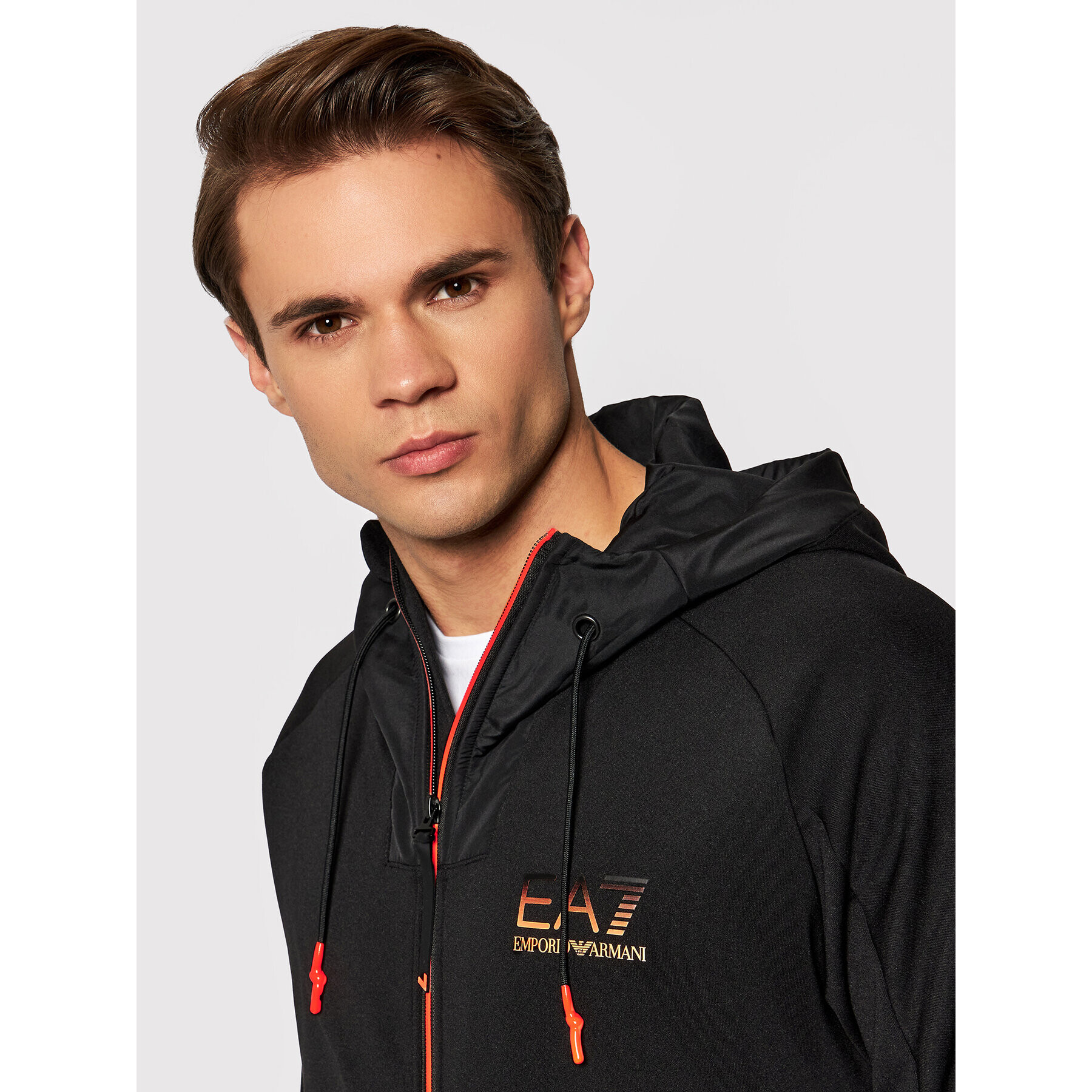 EA7 Emporio Armani Суитшърт 6KPM52 PJAHZ 1200 Черен Regular Fit - Pepit.bg