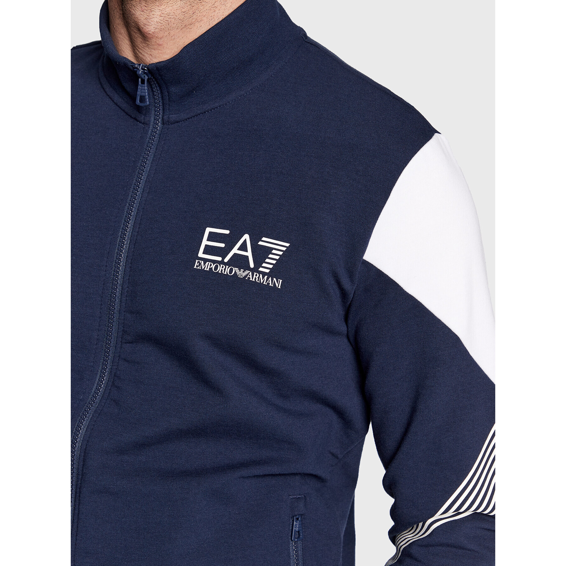 EA7 Emporio Armani Суитшърт 6LPM01 PJ9FZ 1554 Тъмносин Regular Fit - Pepit.bg