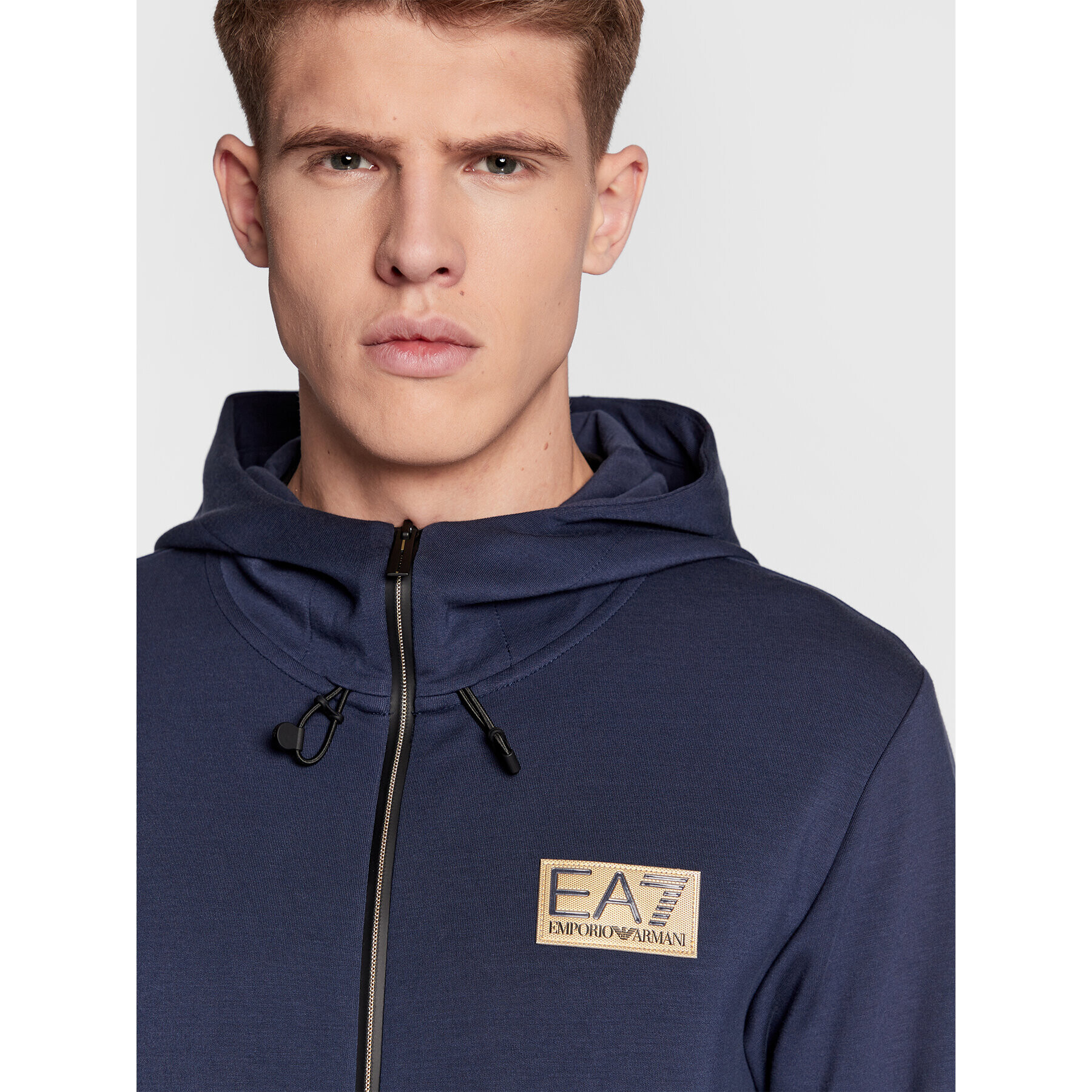 EA7 Emporio Armani Суитшърт 6LPM29 PJHVZ 1554 Тъмносин Regular Fit - Pepit.bg