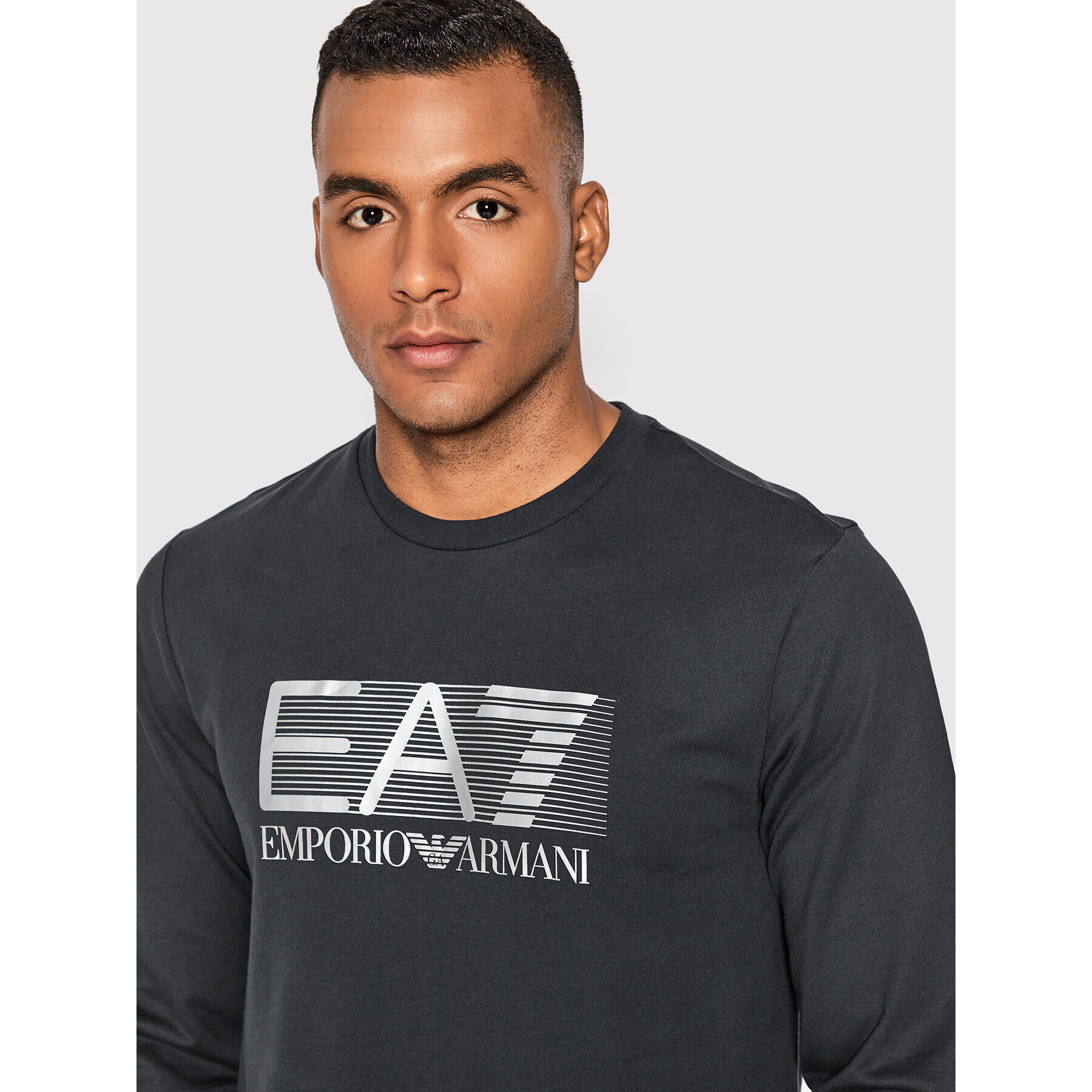 EA7 Emporio Armani Суитшърт 6LPM60 PJ05Z 0578 Тъмносин Regular Fit - Pepit.bg