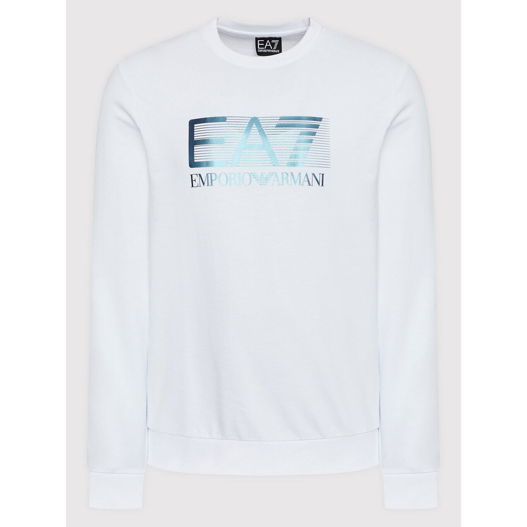 EA7 Emporio Armani Суитшърт 6LPM60 PJ05Z 1100 Бял Regular Fit - Pepit.bg