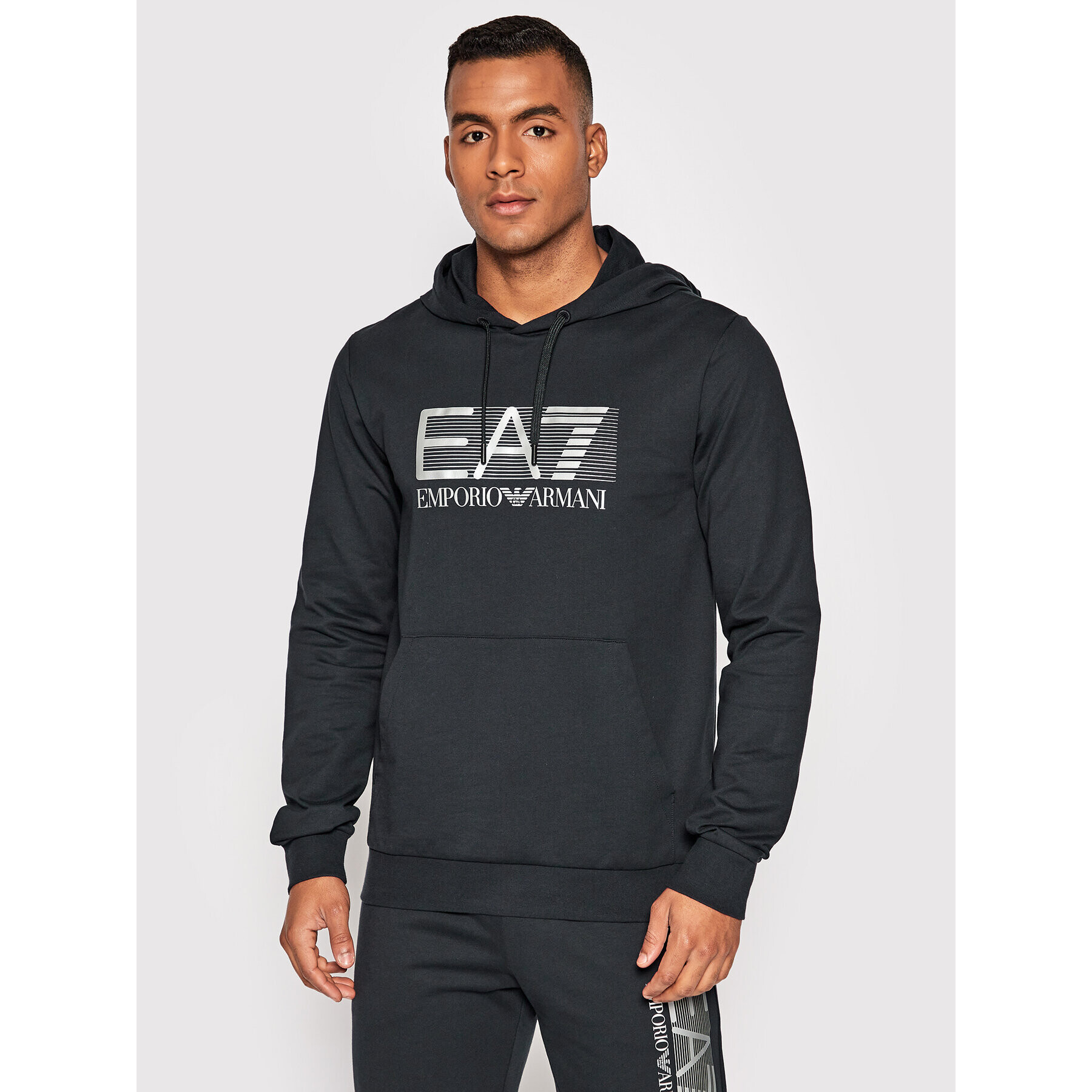 EA7 Emporio Armani Суитшърт 6LPM62 PJ05Z 0578 Тъмносин Regular Fit - Pepit.bg