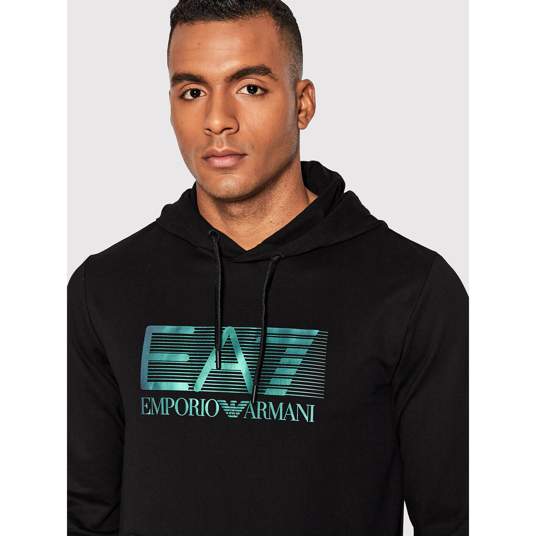 EA7 Emporio Armani Суитшърт 6LPM62 PJ05Z 1200 Черен Regular Fit - Pepit.bg