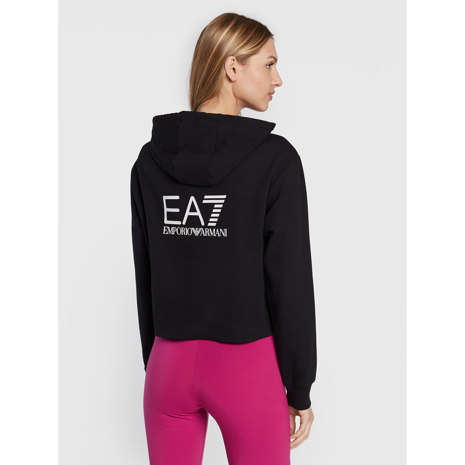 EA7 Emporio Armani Суитшърт 6LTM10 TJCQZ 1200 Черен Relaxed Fit - Pepit.bg