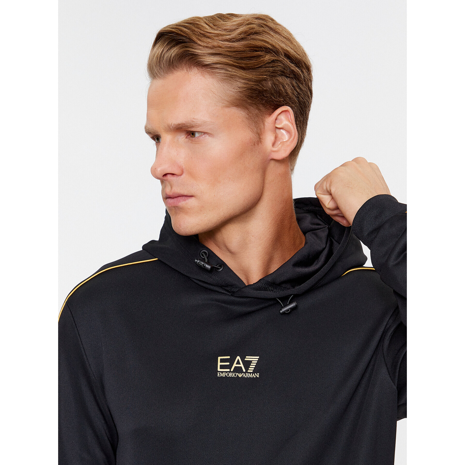 EA7 Emporio Armani Суитшърт 6RPM06 PJ16Z 0208 Черен Regular Fit - Pepit.bg