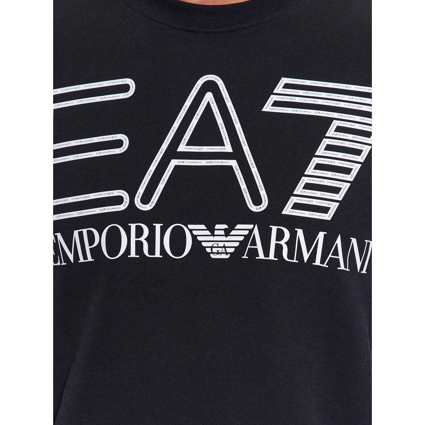 EA7 Emporio Armani Суитшърт 6RPM08 PJSHZ 1200 Черен Regular Fit - Pepit.bg