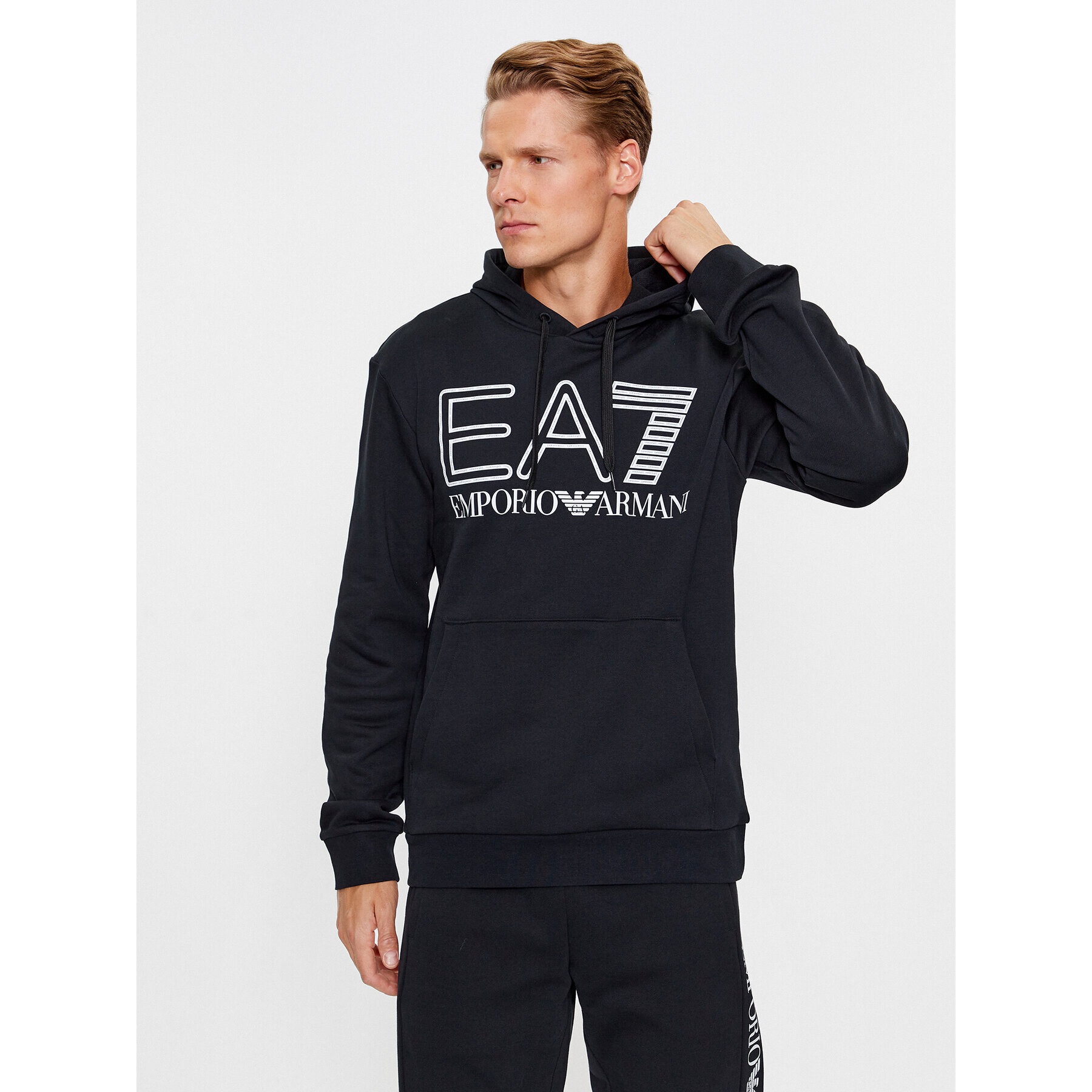 EA7 Emporio Armani Суитшърт 6RPM09 PJSHZ 1200 Черен Regular Fit - Pepit.bg