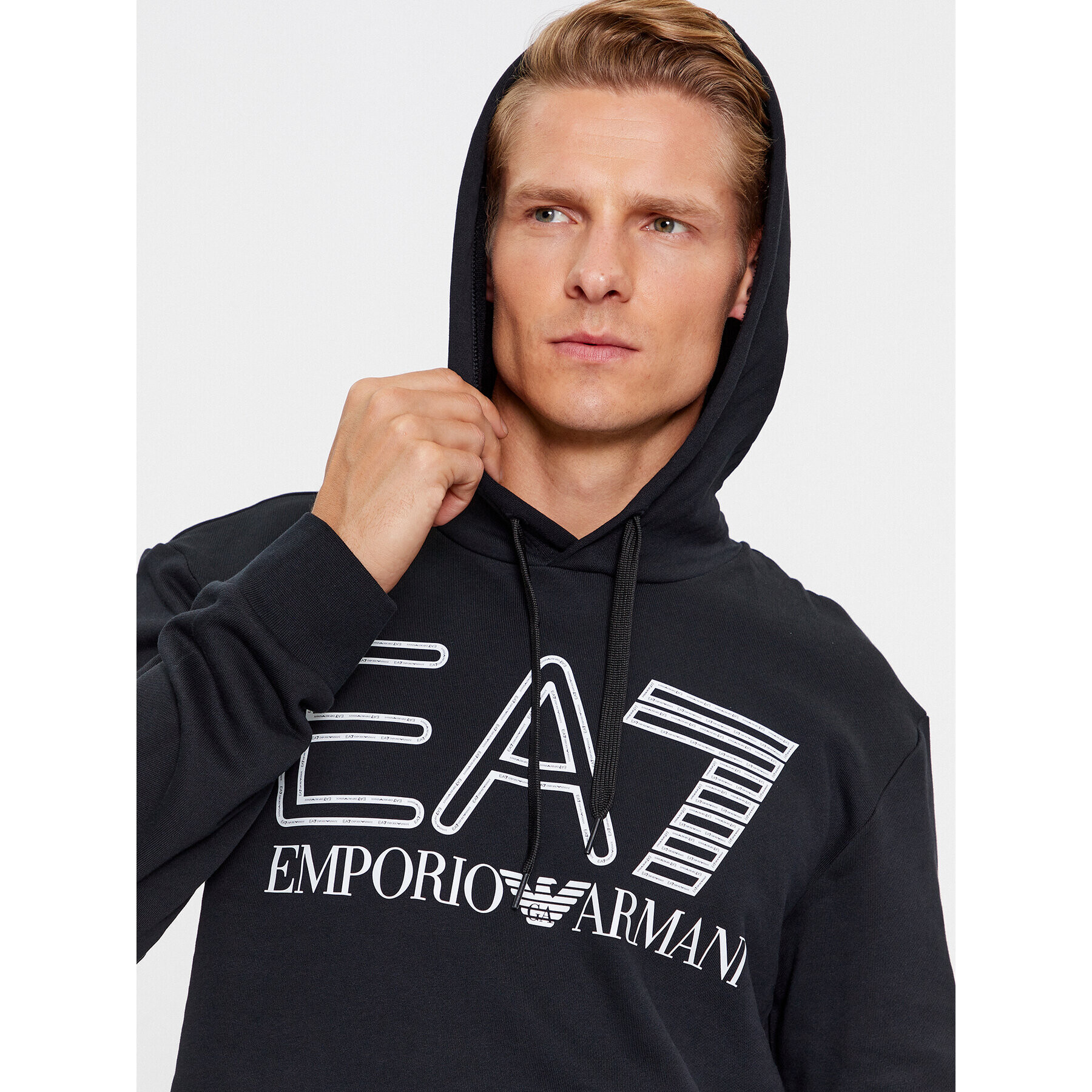 EA7 Emporio Armani Суитшърт 6RPM09 PJSHZ 1200 Черен Regular Fit - Pepit.bg