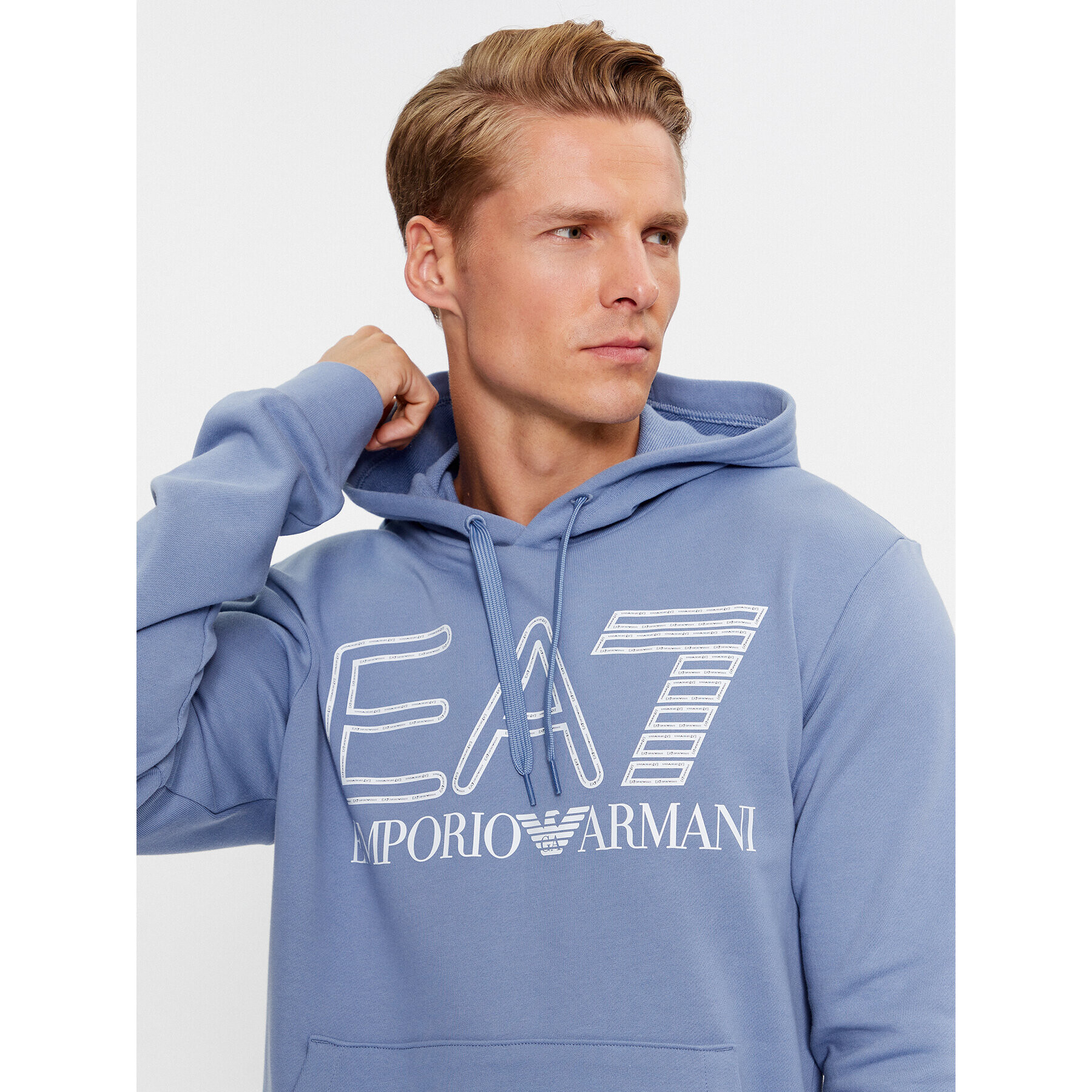 EA7 Emporio Armani Суитшърт 6RPM09 PJSHZ 1531 Син Regular Fit - Pepit.bg