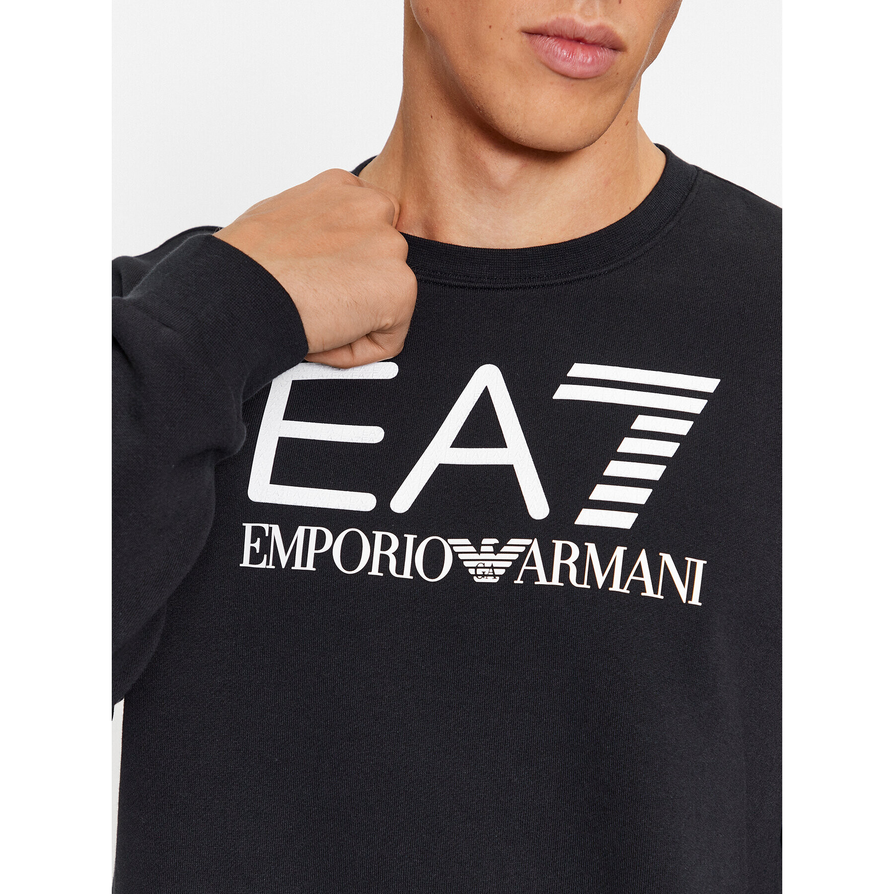 EA7 Emporio Armani Суитшърт 6RPM16 PJSLZ 1200 Черен Regular Fit - Pepit.bg