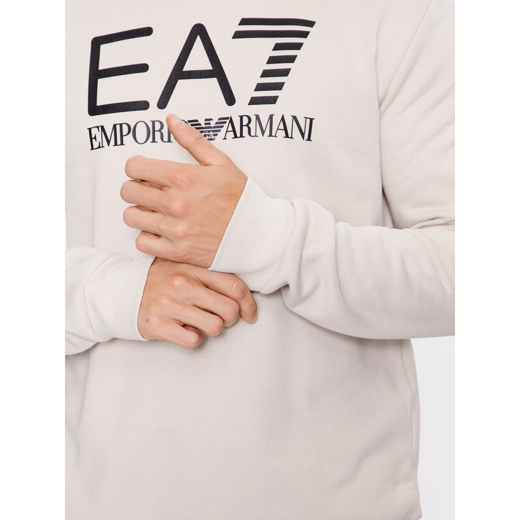 EA7 Emporio Armani Суитшърт 6RPM16 PJSLZ 1716 Сребрист Regular Fit - Pepit.bg