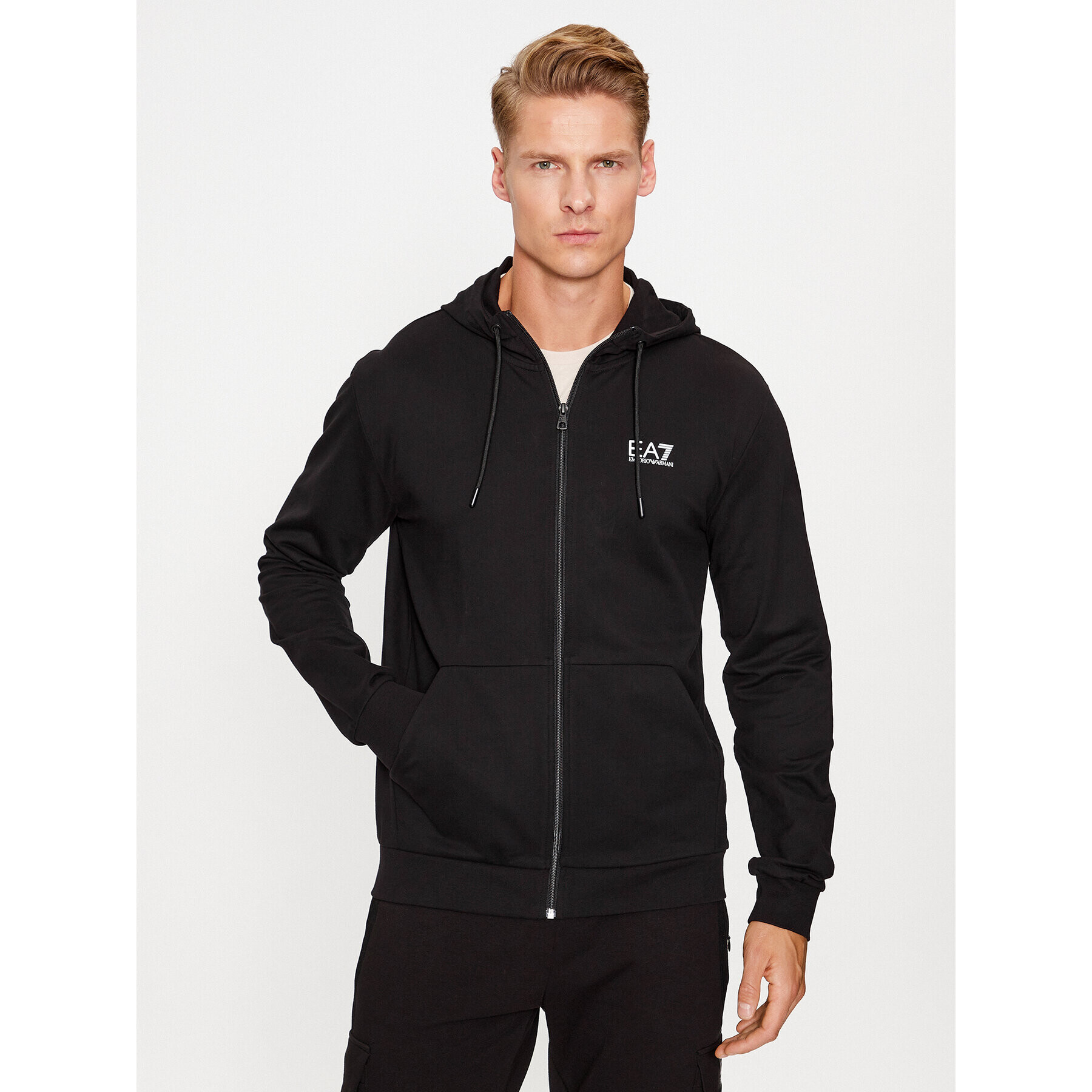 EA7 Emporio Armani Суитшърт 6RPM53 PJ05Z 0200 Черен Regular Fit - Pepit.bg