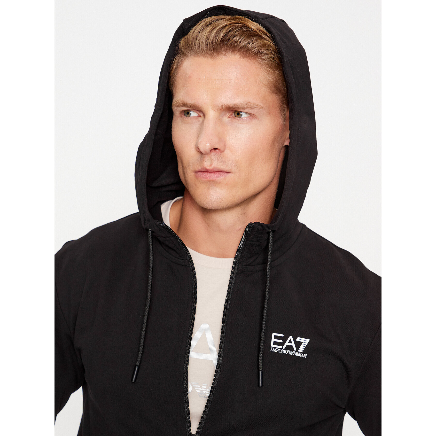 EA7 Emporio Armani Суитшърт 6RPM53 PJ05Z 0200 Черен Regular Fit - Pepit.bg