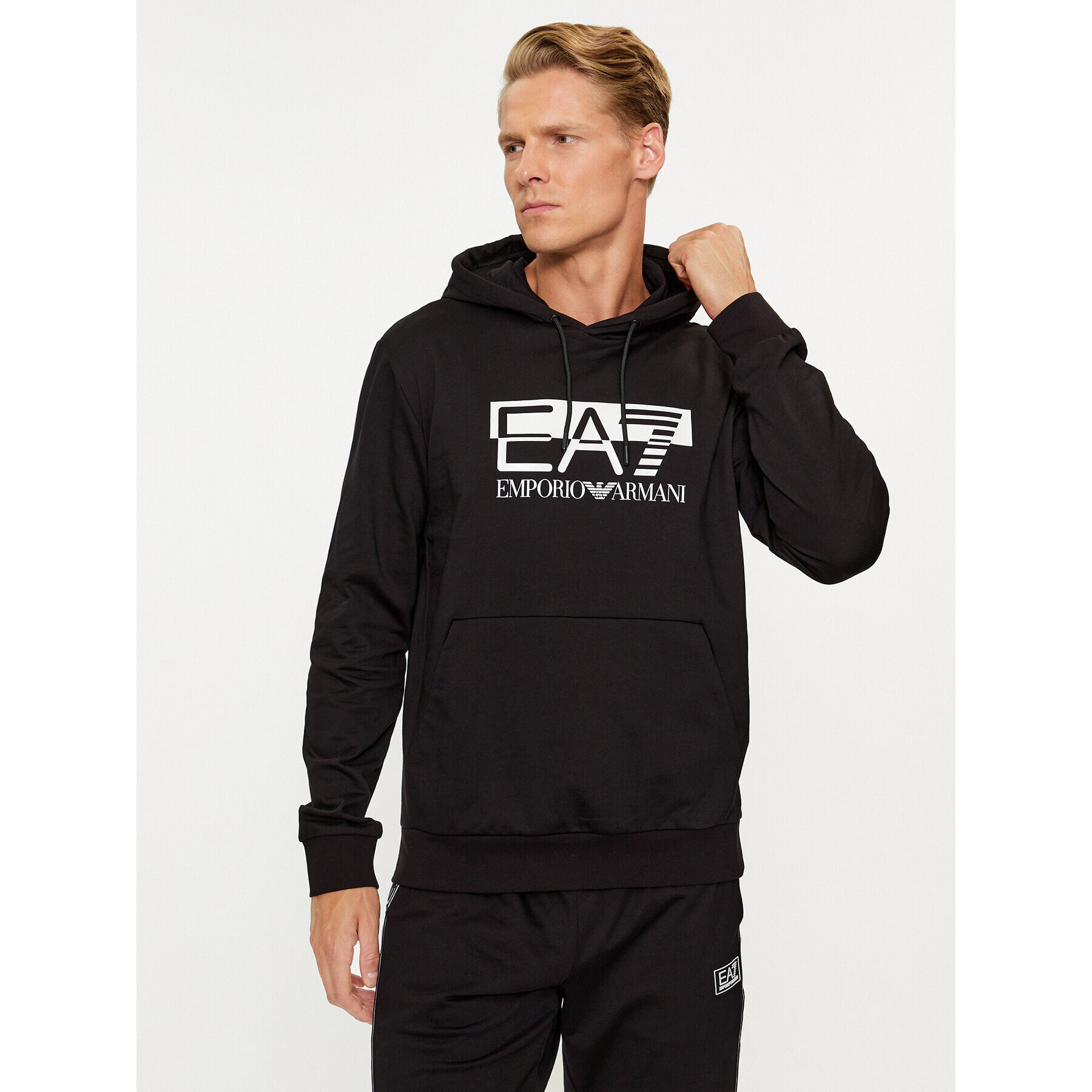 EA7 Emporio Armani Суитшърт 6RPM62 PJ05Z 0200 Черен Regular Fit - Pepit.bg