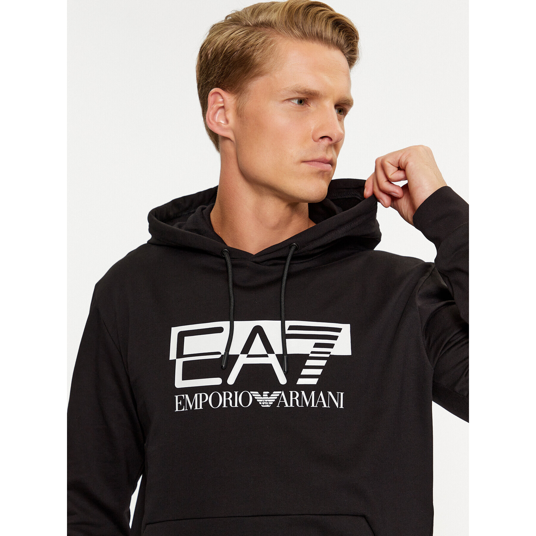 EA7 Emporio Armani Суитшърт 6RPM62 PJ05Z 0200 Черен Regular Fit - Pepit.bg