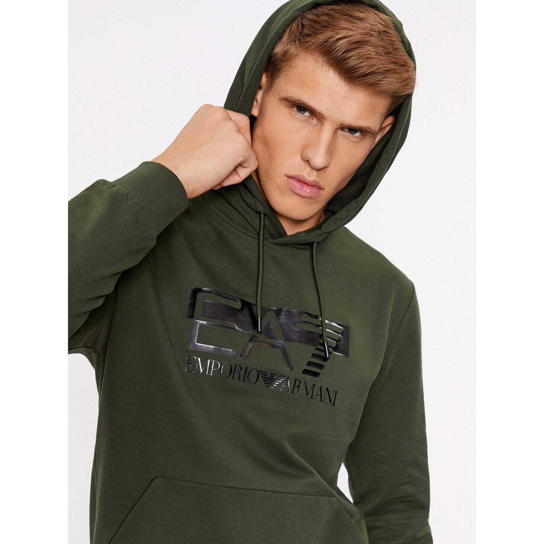 EA7 Emporio Armani Суитшърт 6RPM62 PJ05Z 1845 Зелен Regular Fit - Pepit.bg