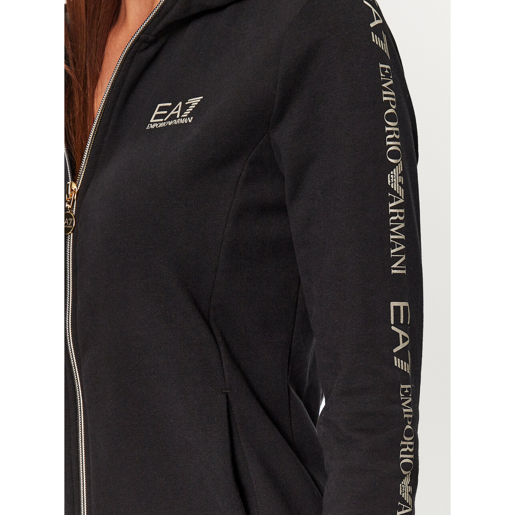 EA7 Emporio Armani Суитшърт 6RTM10 TJPLZ 0200 Черен Regular Fit - Pepit.bg