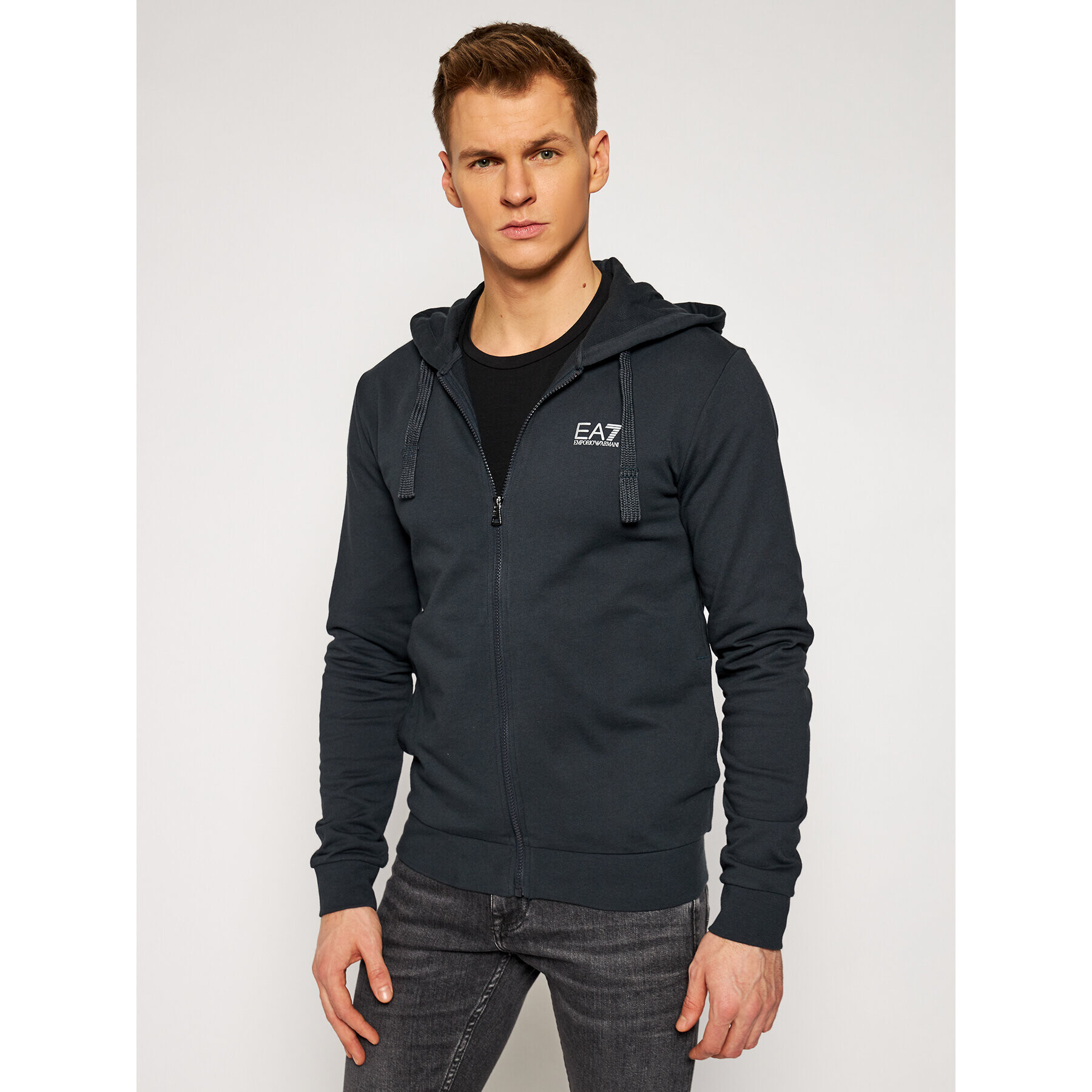 EA7 Emporio Armani Суитшърт 8NPM03 PJ05Z 0578 Тъмносин Regular Fit - Pepit.bg