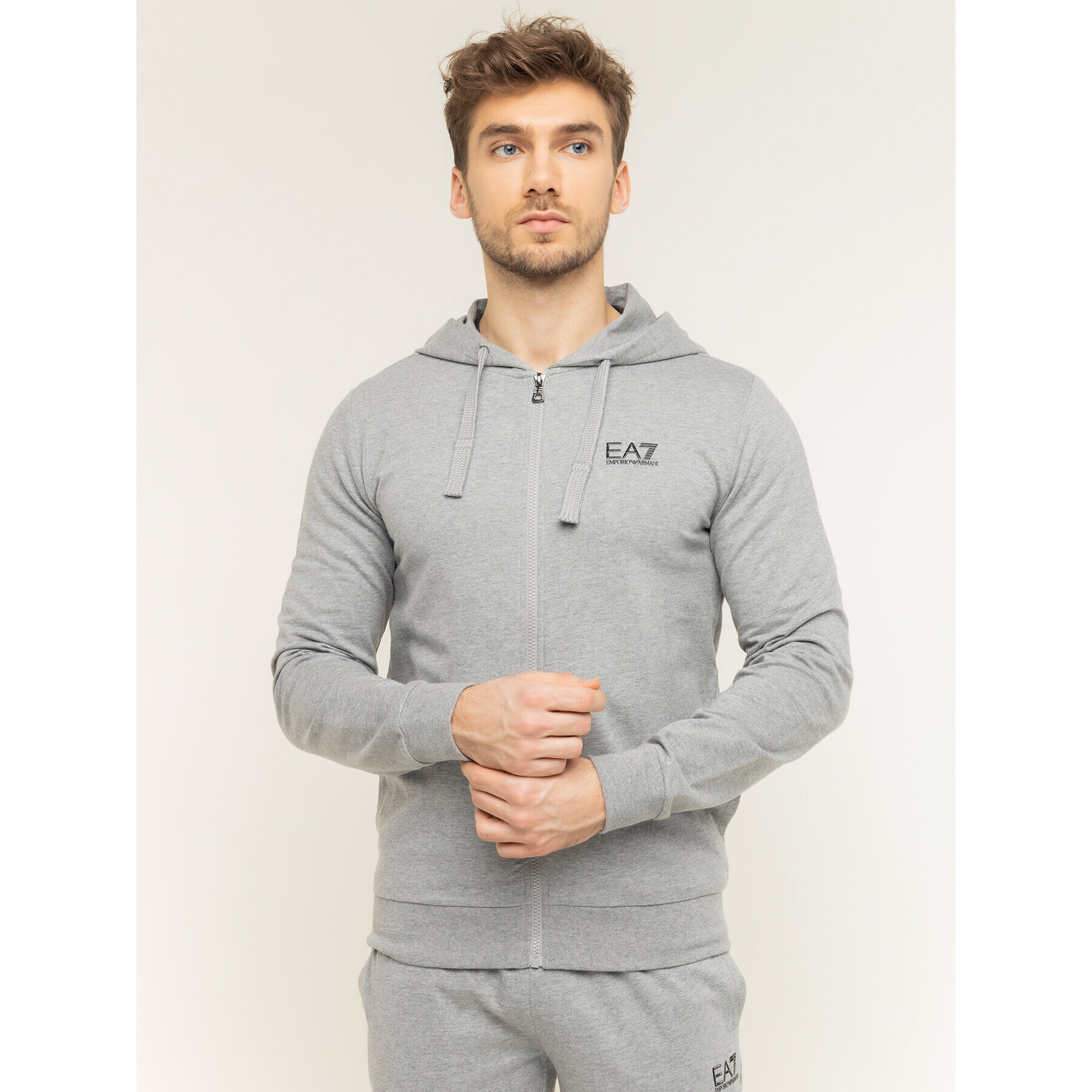 EA7 Emporio Armani Суитшърт 8NPM03 PJ05Z 3905 Сив Regular Fit - Pepit.bg