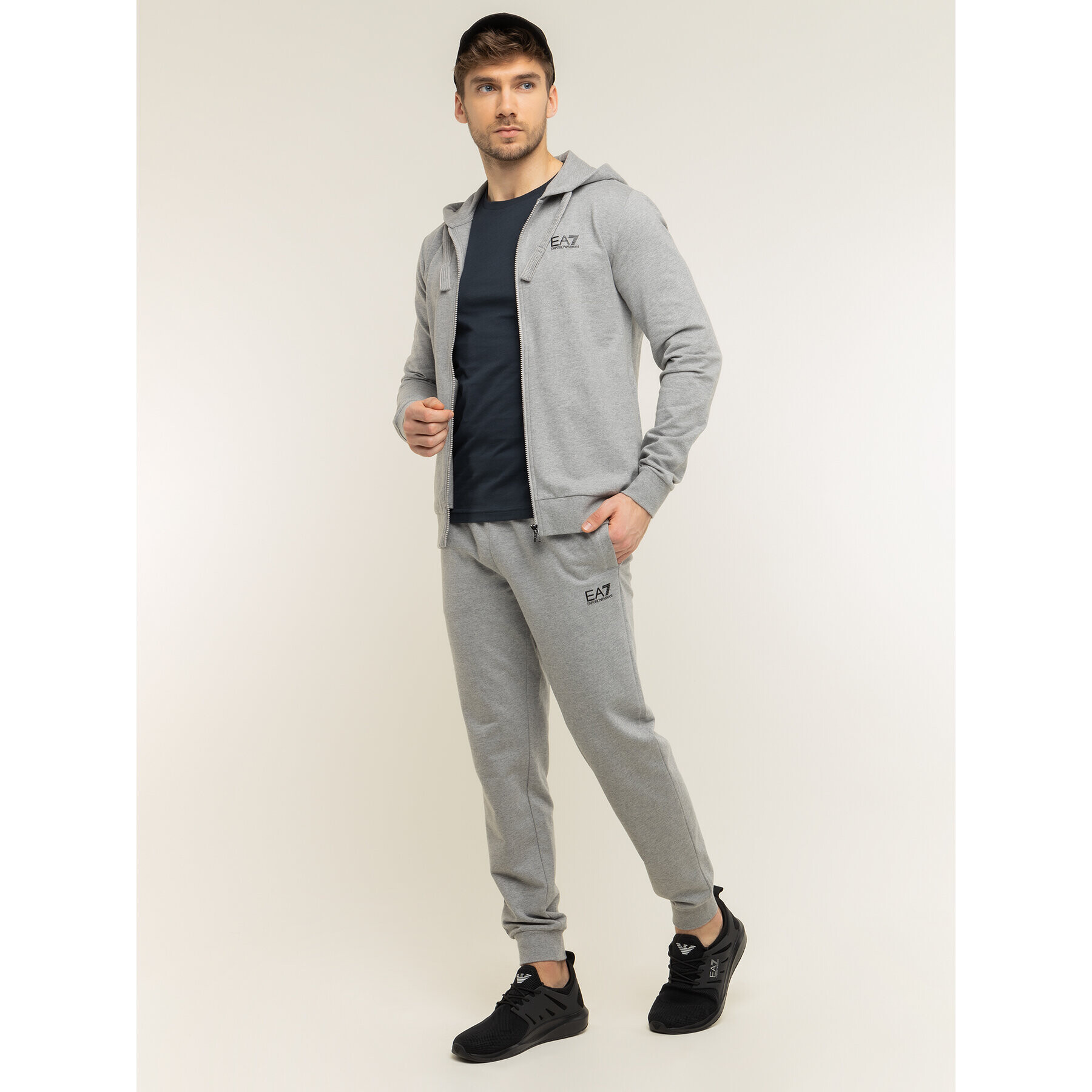 EA7 Emporio Armani Суитшърт 8NPM03 PJ05Z 3905 Сив Regular Fit - Pepit.bg