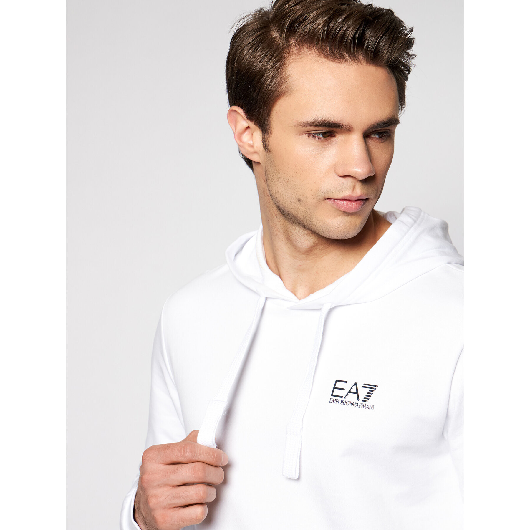 EA7 Emporio Armani Суитшърт 8NPM04 PJ05Z 1100 Бял Regular Fit - Pepit.bg