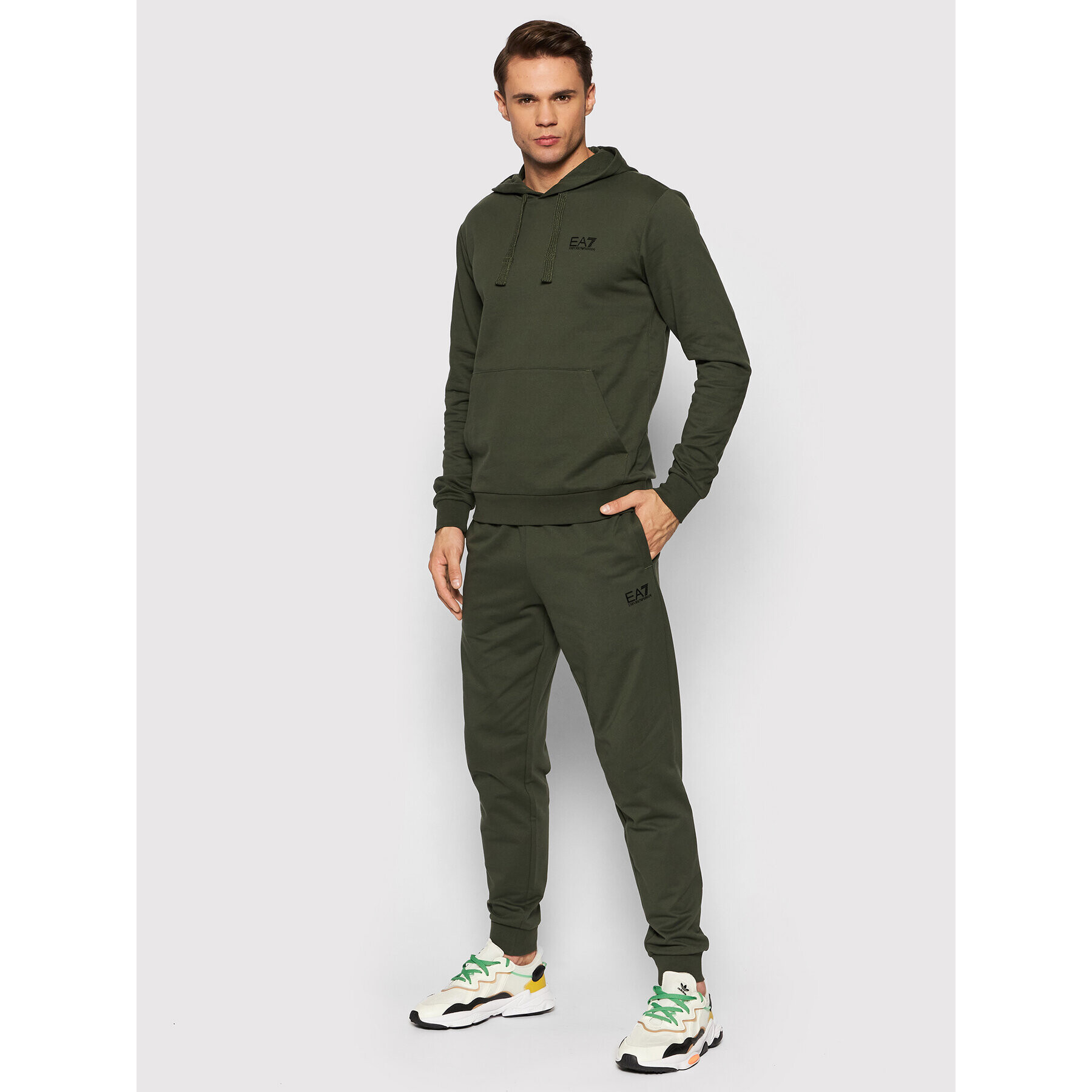 EA7 Emporio Armani Суитшърт 8NPM04 PJ05Z 1852 Зелен Regular Fit - Pepit.bg