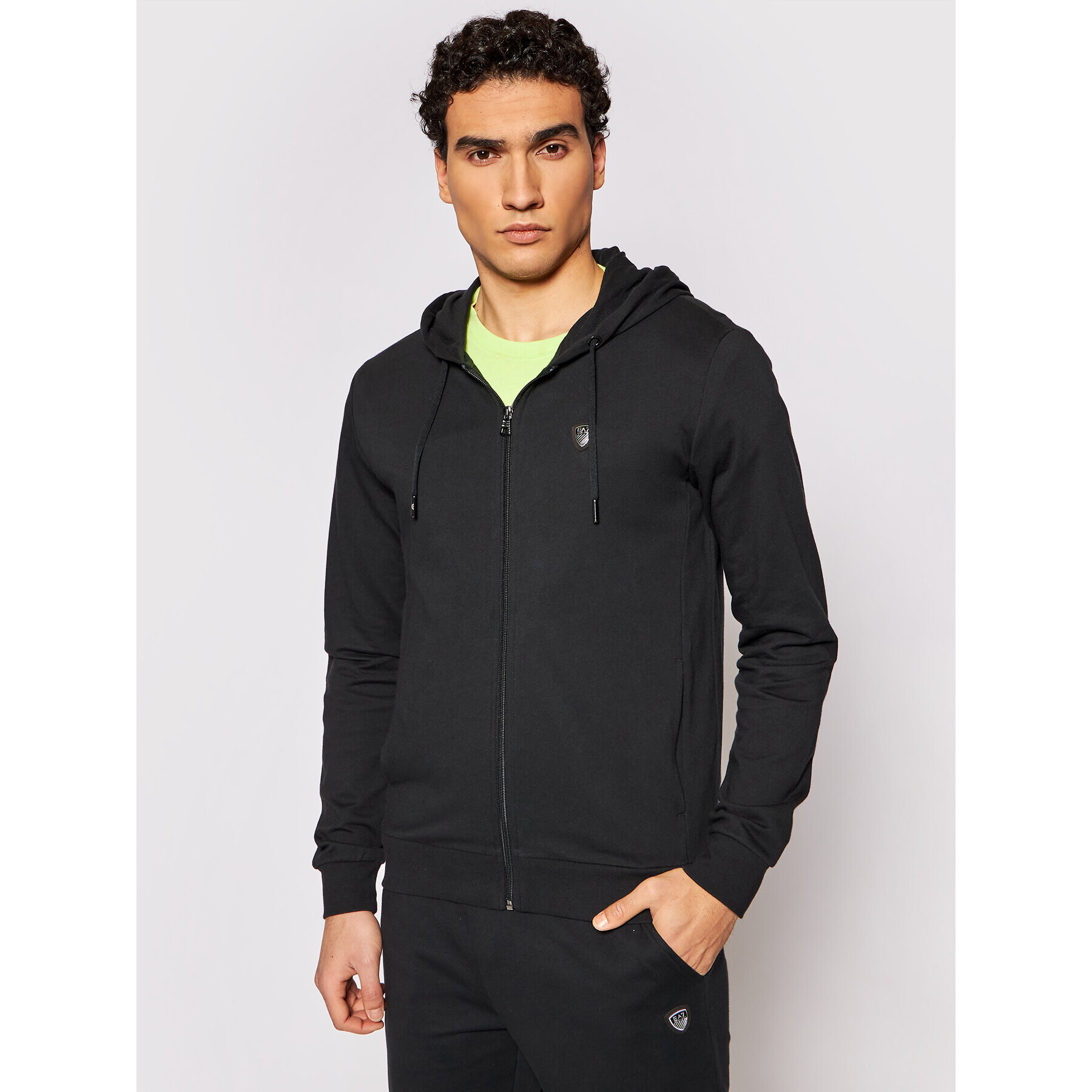 EA7 Emporio Armani Суитшърт 8NPM15 PJ05Z 1200 Черен Regular Fit - Pepit.bg