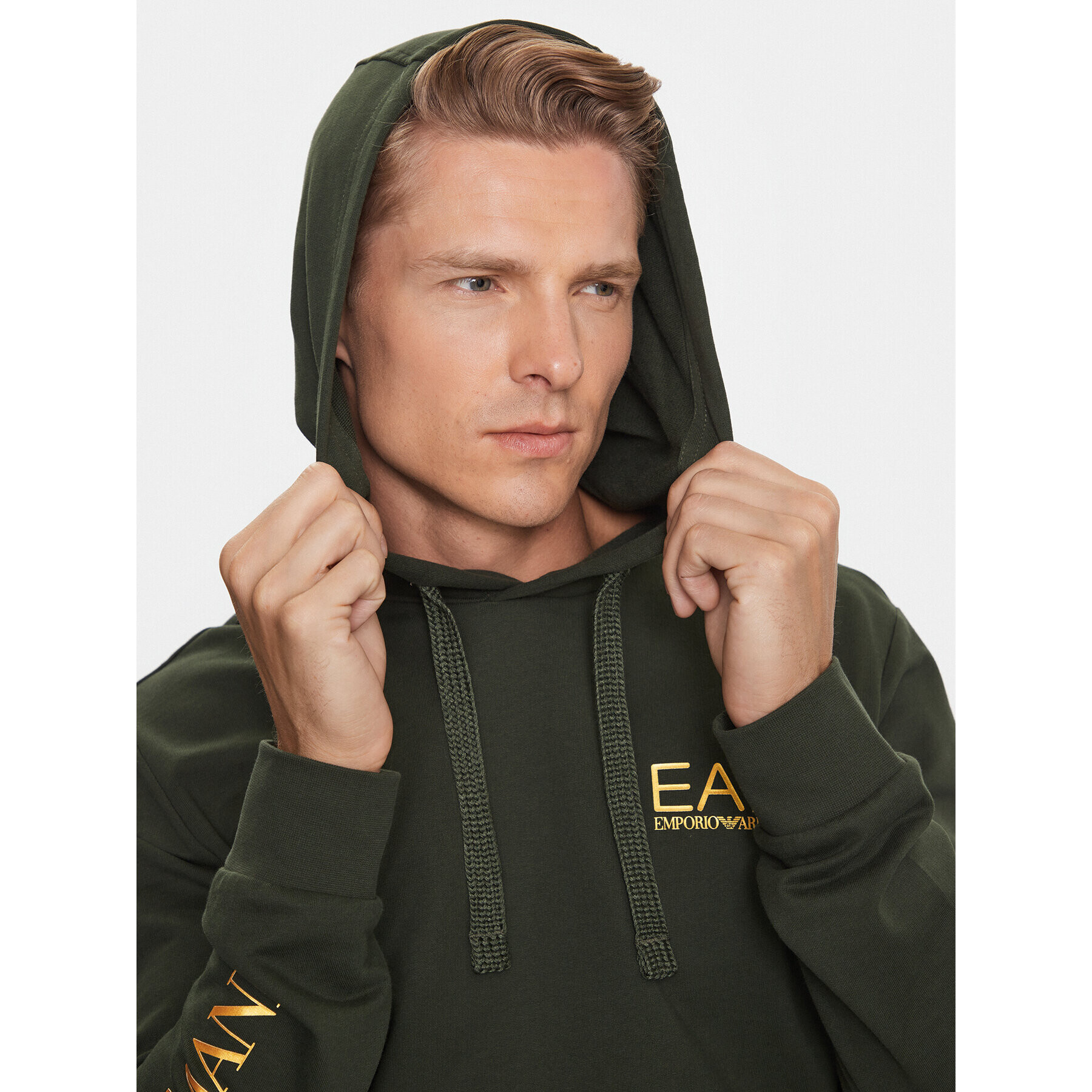 EA7 Emporio Armani Суитшърт 8NPM18 PJ05Z 0845 Зелен Regular Fit - Pepit.bg