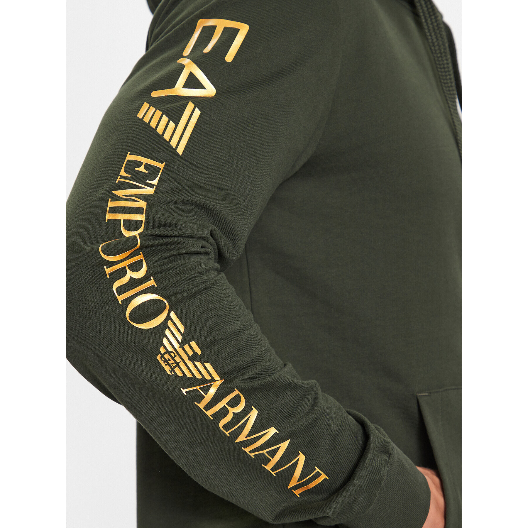 EA7 Emporio Armani Суитшърт 8NPM18 PJ05Z 0845 Зелен Regular Fit - Pepit.bg