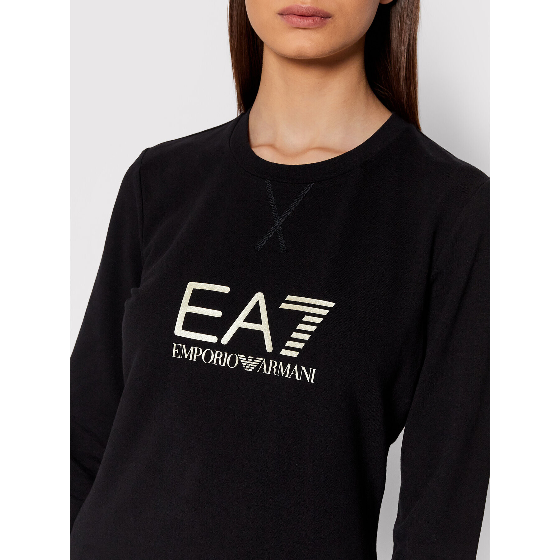 EA7 Emporio Armani Суитшърт 8NTM35 TJCQZ 0200 Черен Regular Fit - Pepit.bg