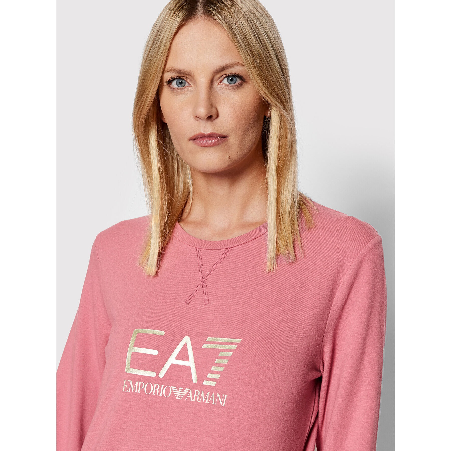 EA7 Emporio Armani Суитшърт 8NTM35 TJCQZ 1413 Розов Regular Fit - Pepit.bg