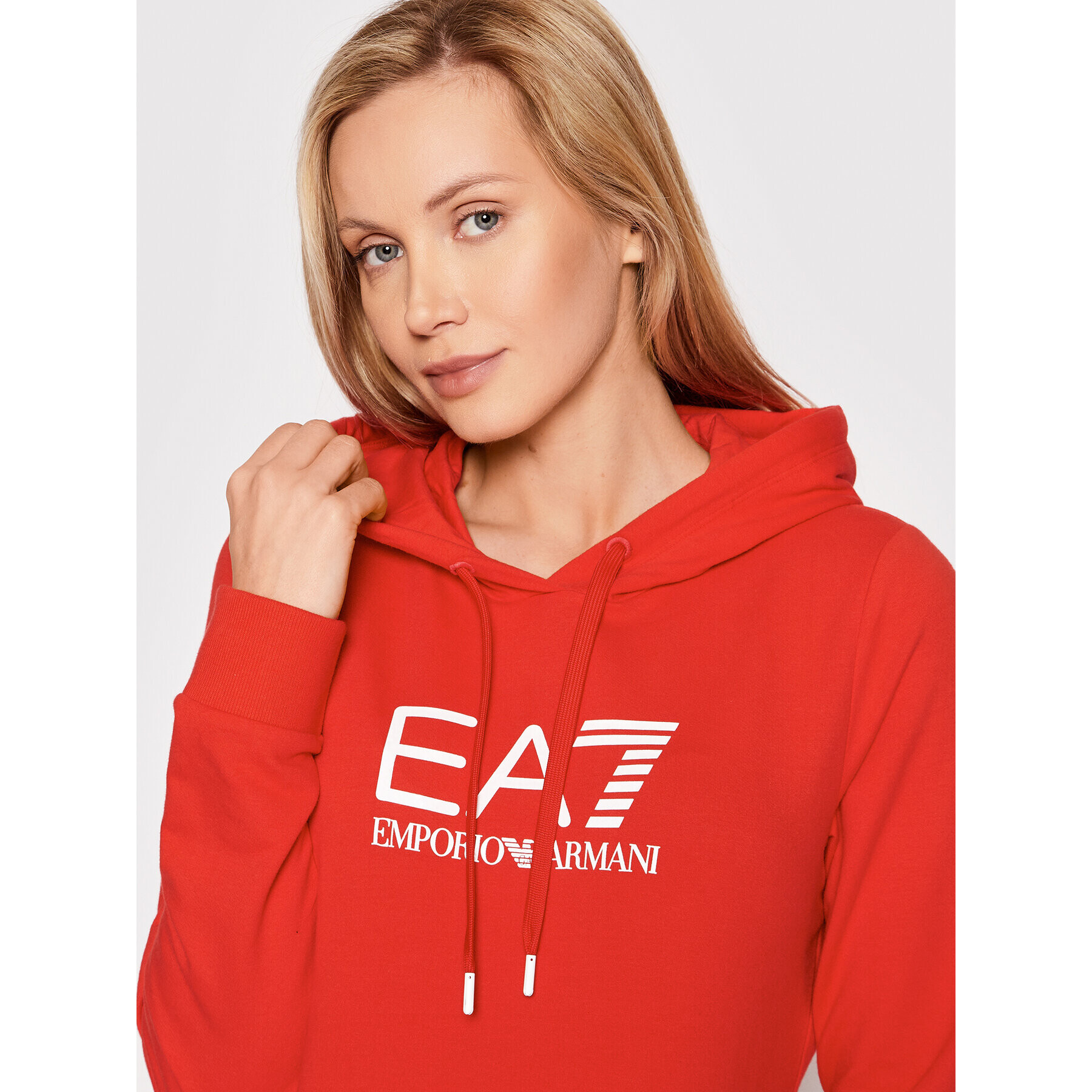 EA7 Emporio Armani Суитшърт 8NTM36 TJCQZ 1465 Червен Regular Fit - Pepit.bg