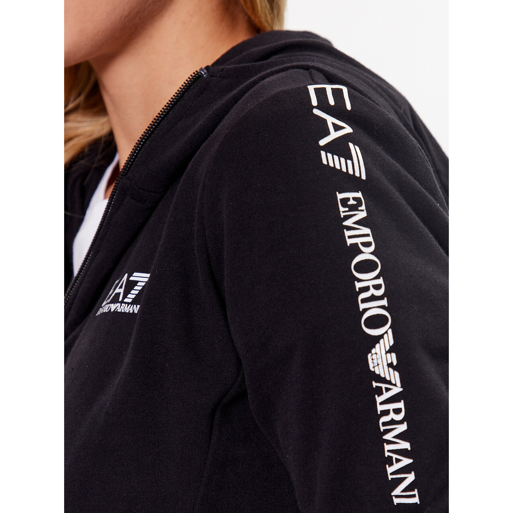 EA7 Emporio Armani Суитшърт v3RTM21 TJCQZ 1200 Черен Regular Fit - Pepit.bg