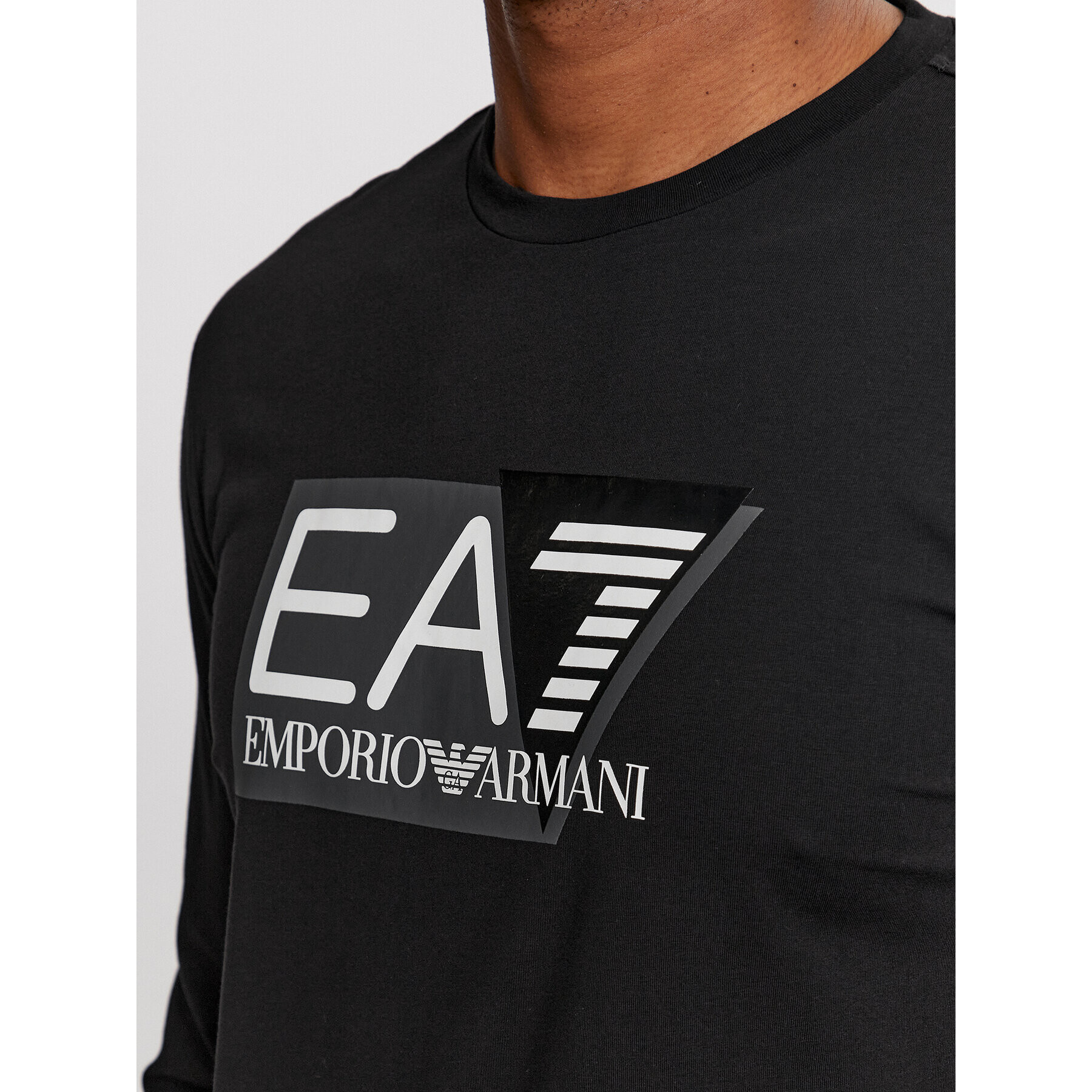 EA7 Emporio Armani Тениска с дълъг ръкав 3DPT64 PJ03Z 1200 Черен Regular Fit - Pepit.bg