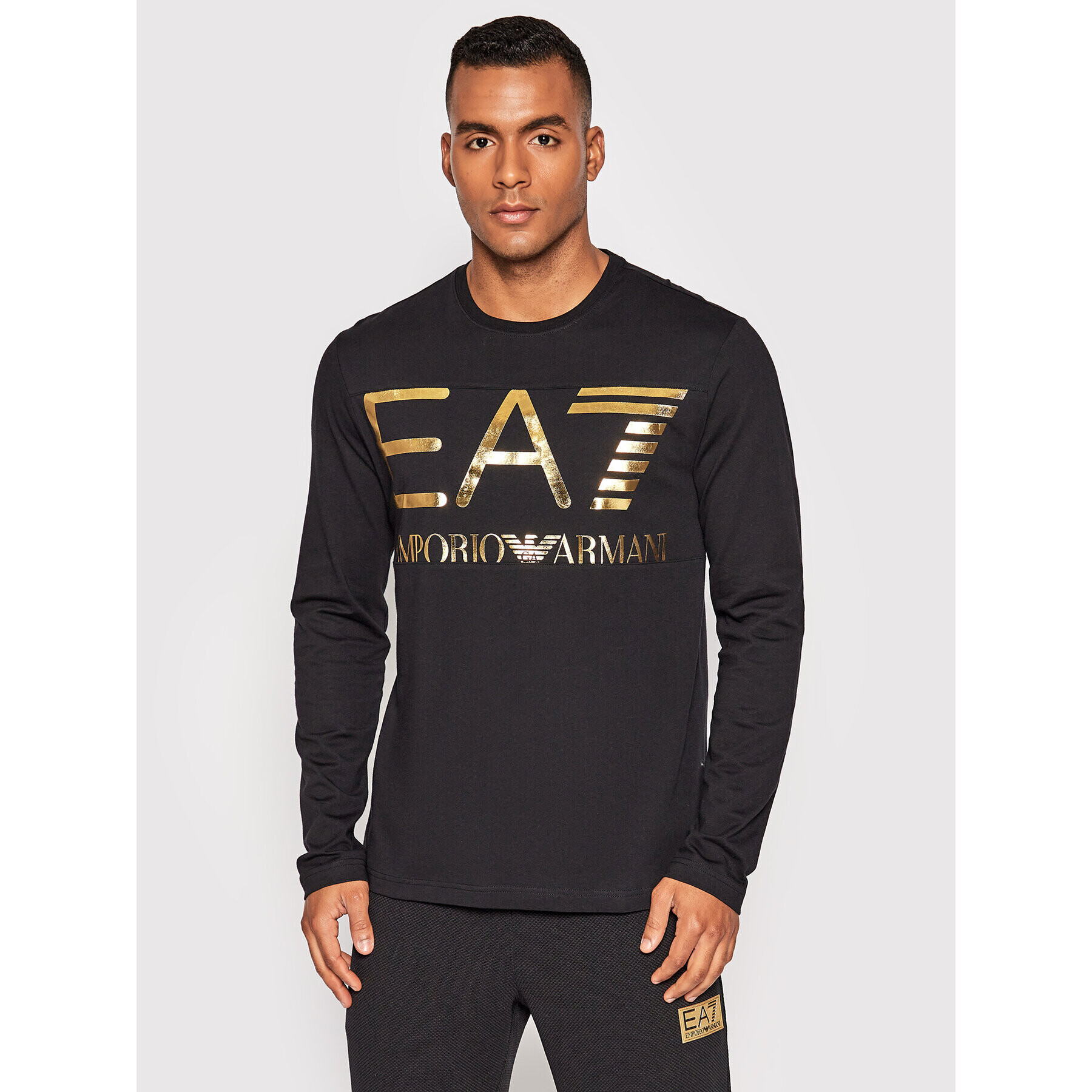 EA7 Emporio Armani Тениска с дълъг ръкав 6LPT25 PJ7CZ 0208 Черен Regular Fit - Pepit.bg