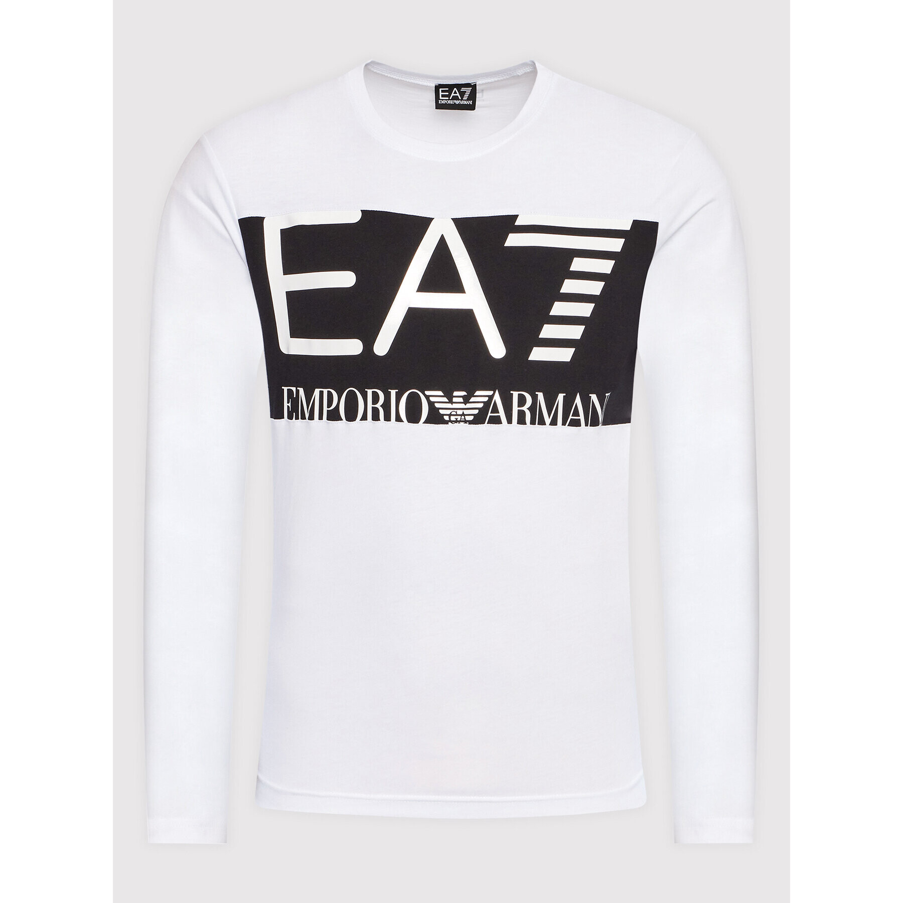 EA7 Emporio Armani Тениска с дълъг ръкав 6LPT25 PJ7CZ 110 Бял Regular Fit - Pepit.bg