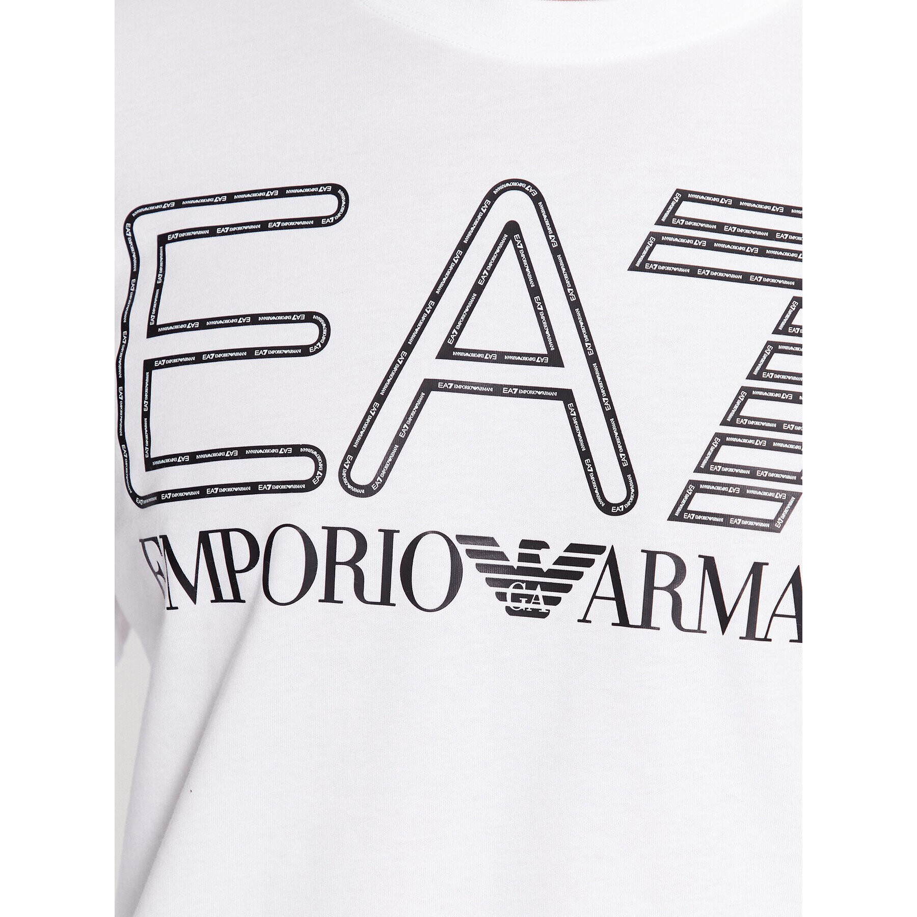 EA7 Emporio Armani Тениска с дълъг ръкав 6RPT04 PJFFZ 1100 Бял Regular Fit - Pepit.bg