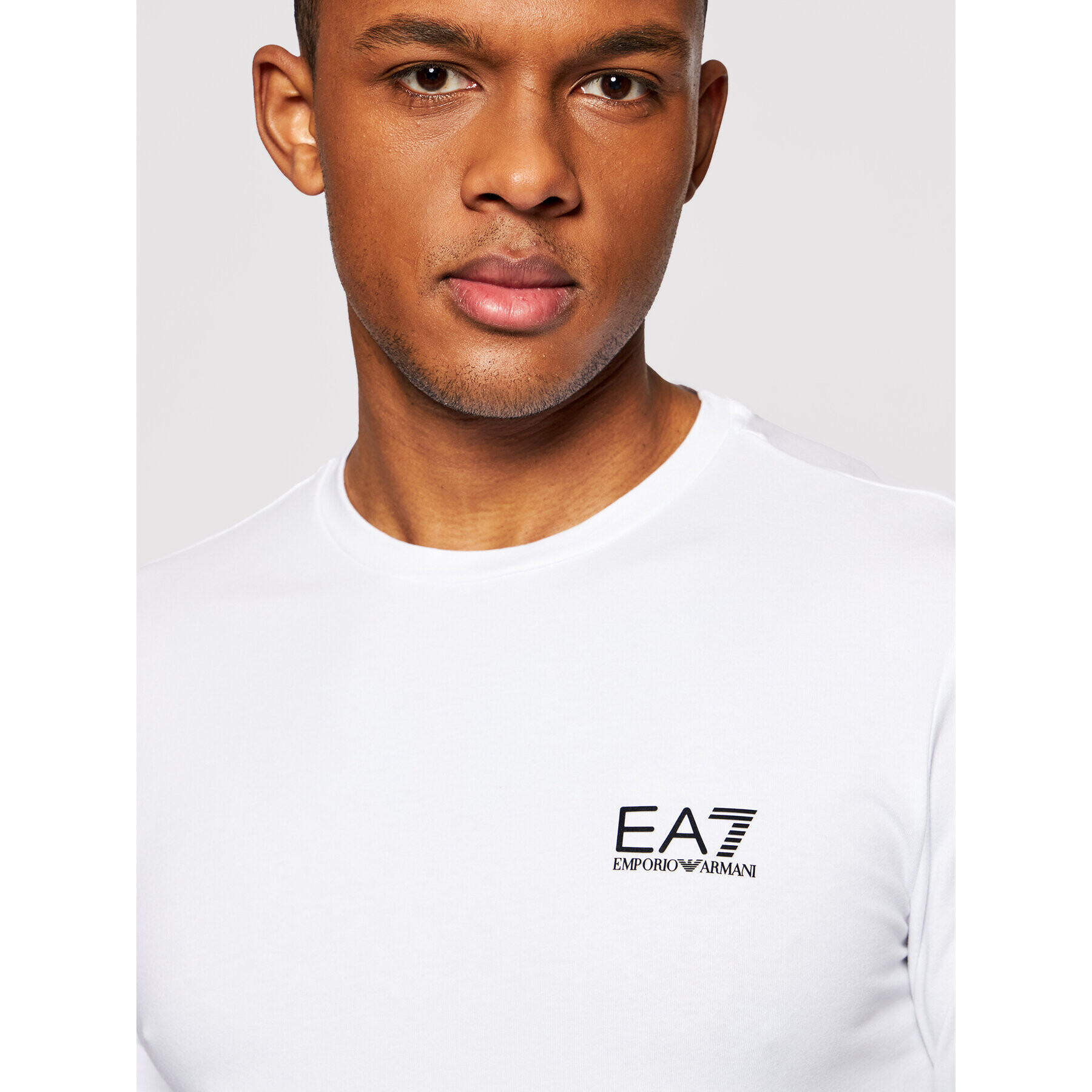 EA7 Emporio Armani Тениска с дълъг ръкав 8NPT55 PJM5Z 1100 Бял Regular Fit - Pepit.bg