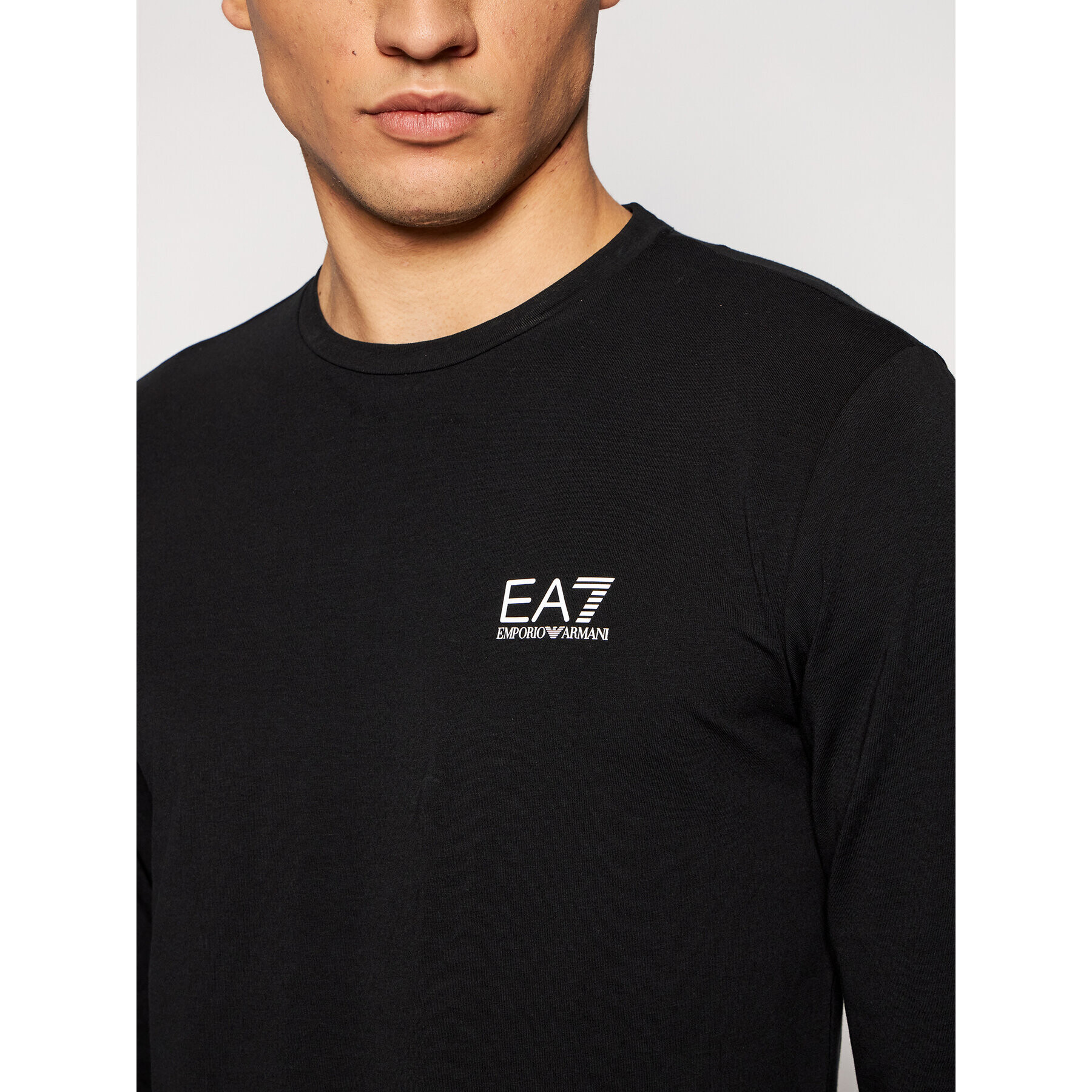 EA7 Emporio Armani Тениска с дълъг ръкав 8NPT55 PJM5Z 1200 Черен Regular Fit - Pepit.bg