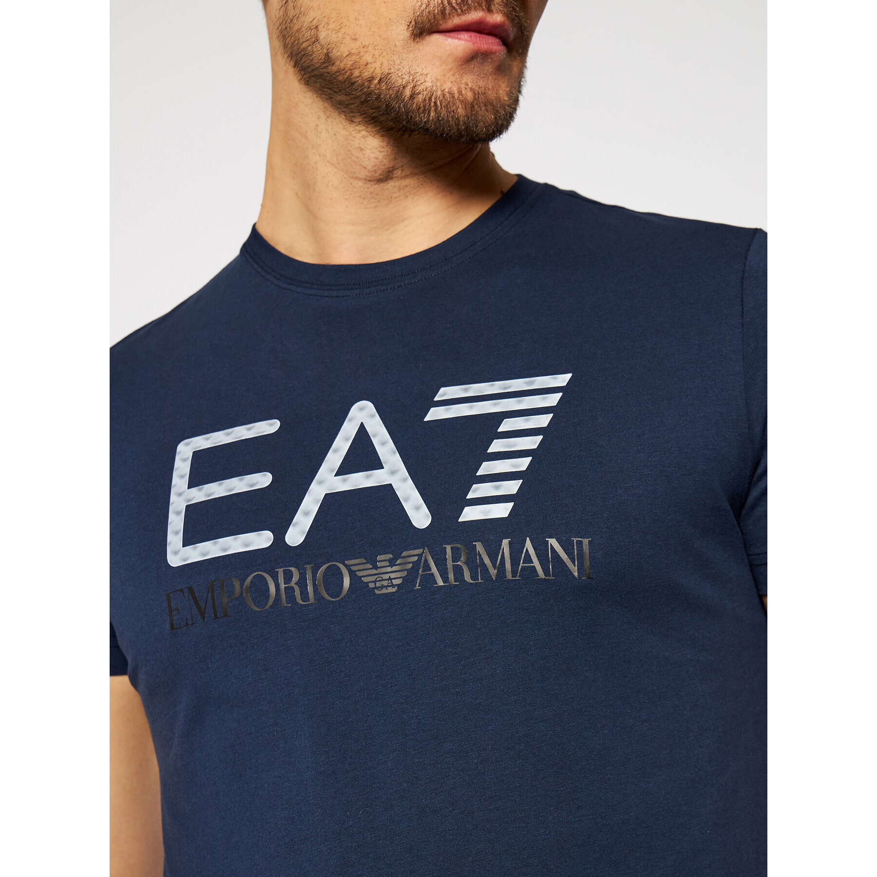 EA7 Emporio Armani Тишърт 3KPT12 PJ7CZ 1554 Тъмносин Regular Fit - Pepit.bg