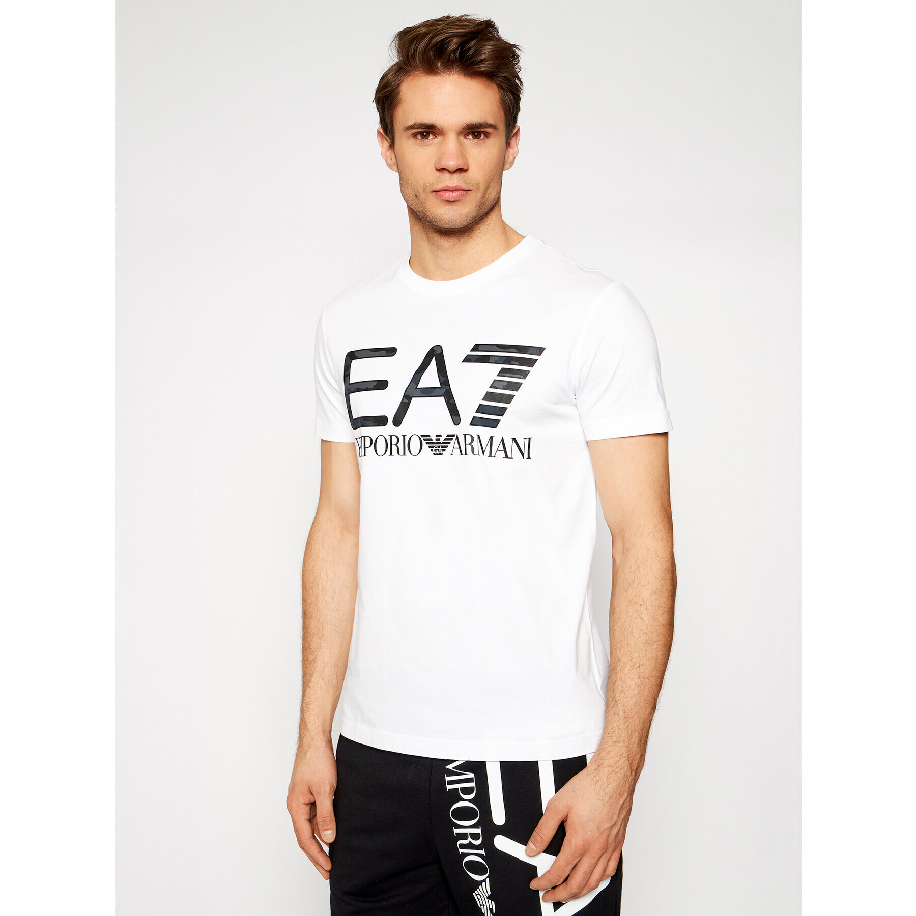 EA7 Emporio Armani Тишърт 3KPT27 PJ7CZ 1100 Бял Regular Fit - Pepit.bg